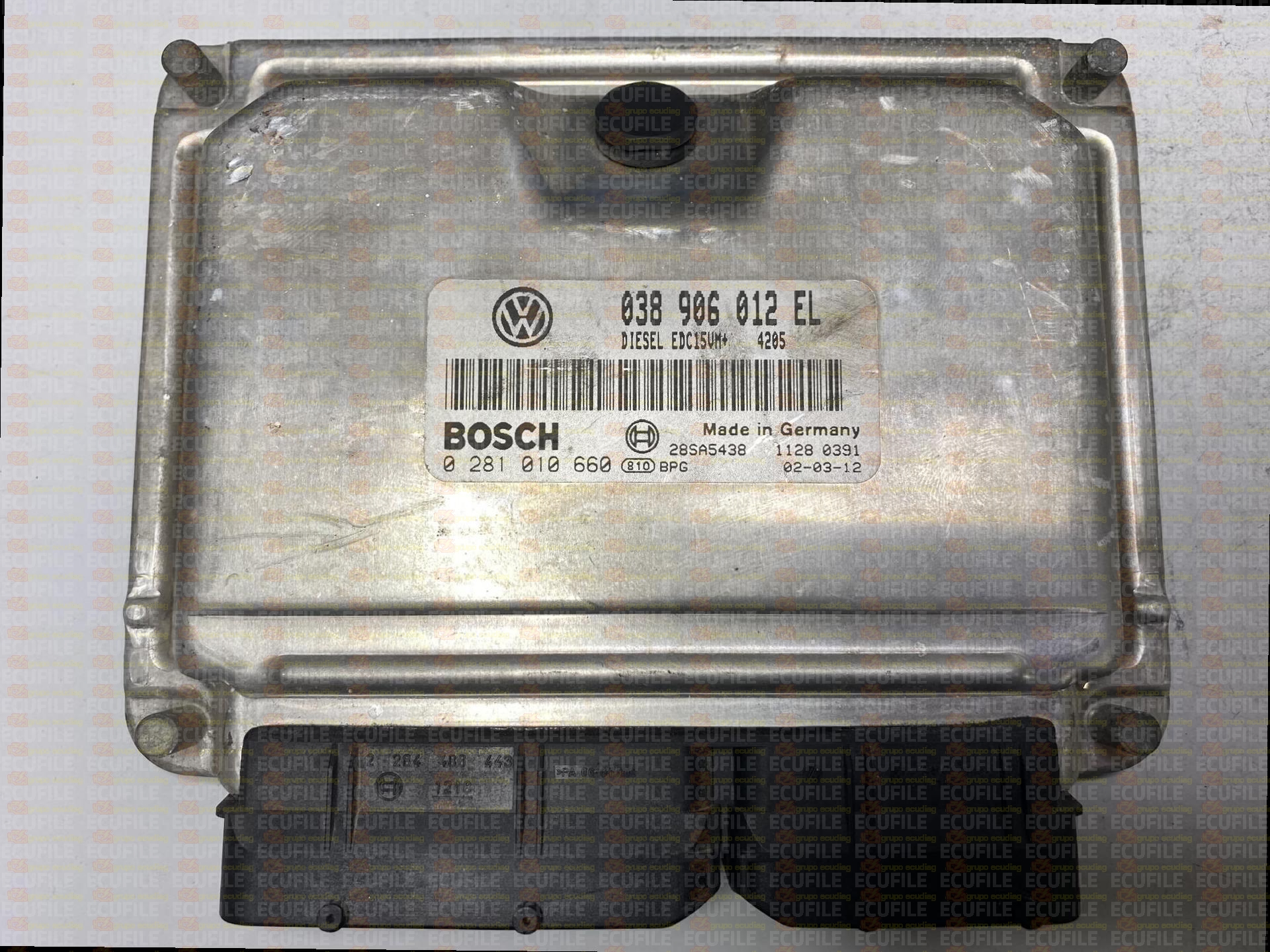 BOSCH EDC15VM+2.V1 0281010660 VOLKSWAGEN POLO IV 1.9 SDI 64HP 038906012EL 1037362880-4205