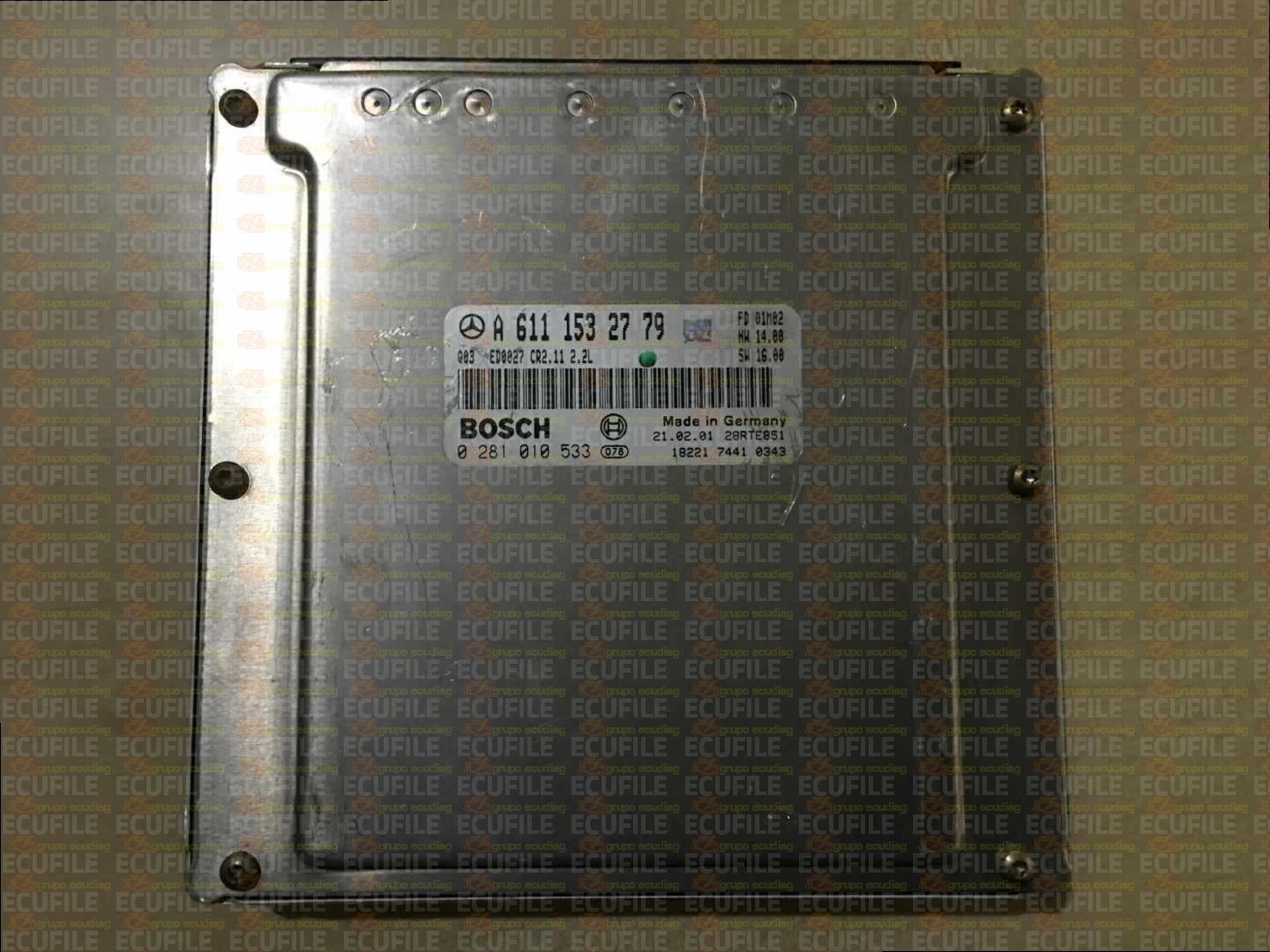 BOSCH EDC15C6-4.11 0281010533 MERCEDES S210 E220 II 2.2 CDI 143HP A6111532779 1037351408