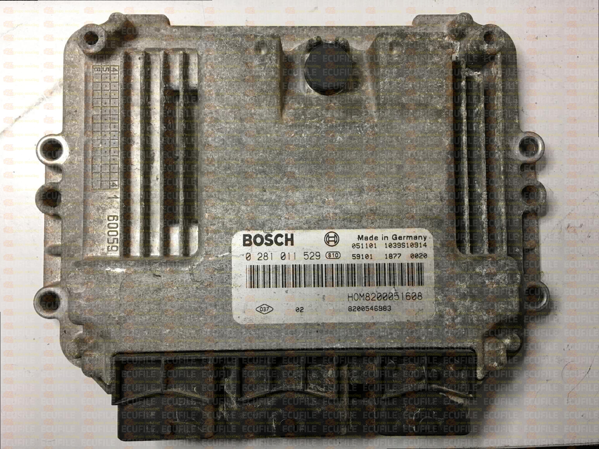 BOSCH EDC15C13-6.1 0281011529 NISSAN PRIMASTAR I 1.9 DCI 101HP HOM8200051608 8200546983 1037376401