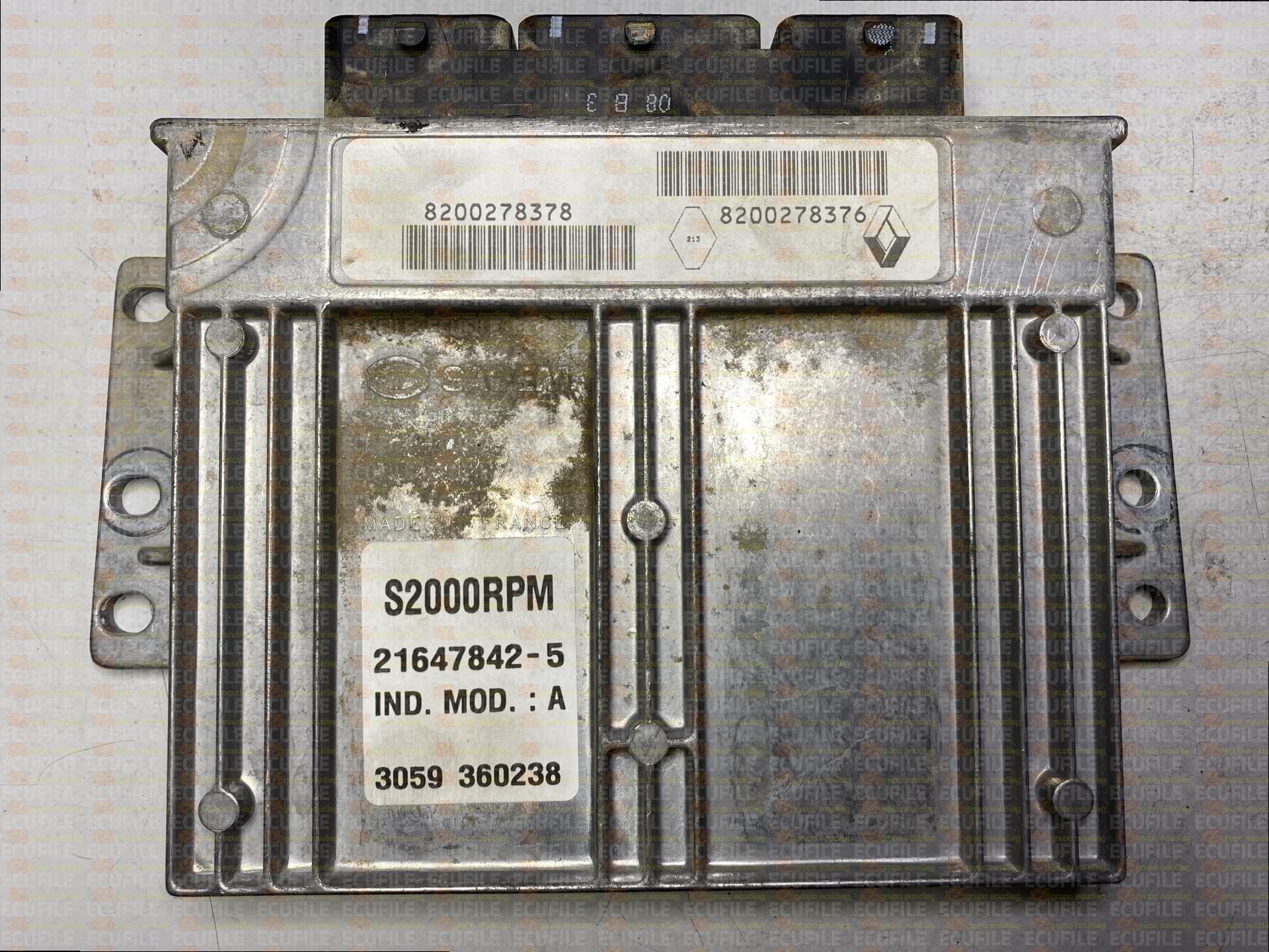 SAGEM S2000RPM 21647842-5 RENAULT LAGUNA II 2.0i 135HP 8200278378 8200278376 8200150821