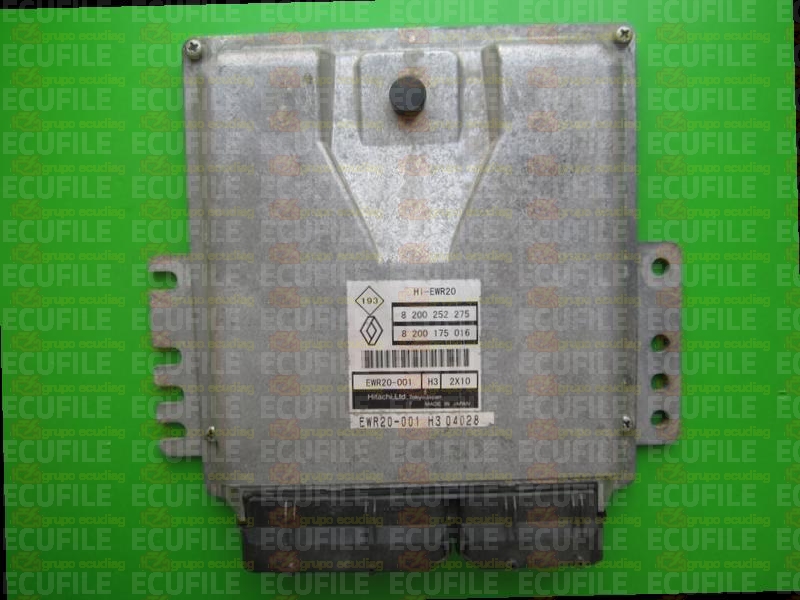 HITACHI HI-EWR20 EWR20-001 H3 2X10 RENAULT VELSATIS I 3.5i V6 24V 240HP 8200175016 8200252275 EEPROM 93C66