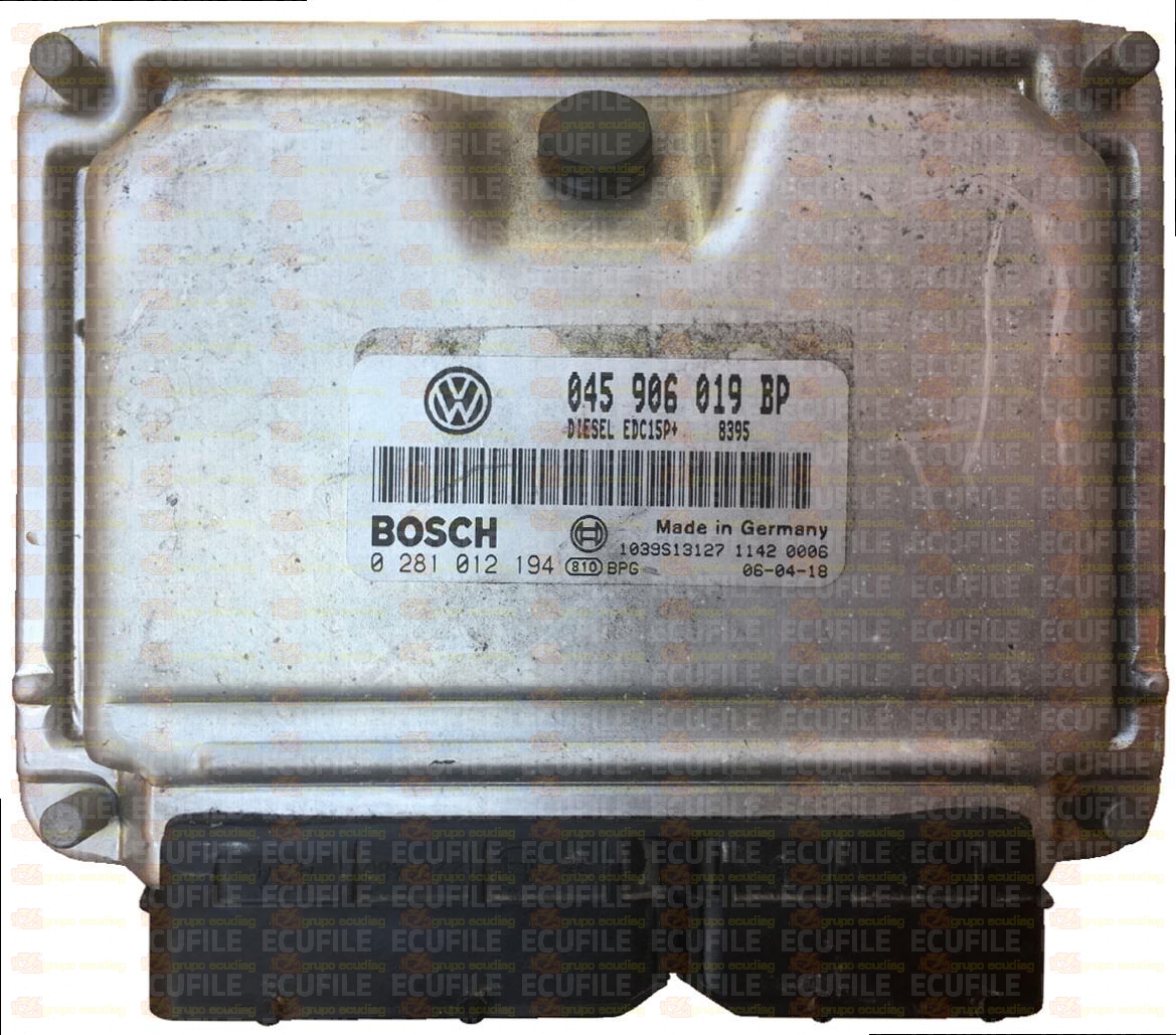 BOSCH EDC15P+23.4.2 0281012194 VOLKSWAGEN POLO 1.4 TDI 75HP 045906019BP 1037376317