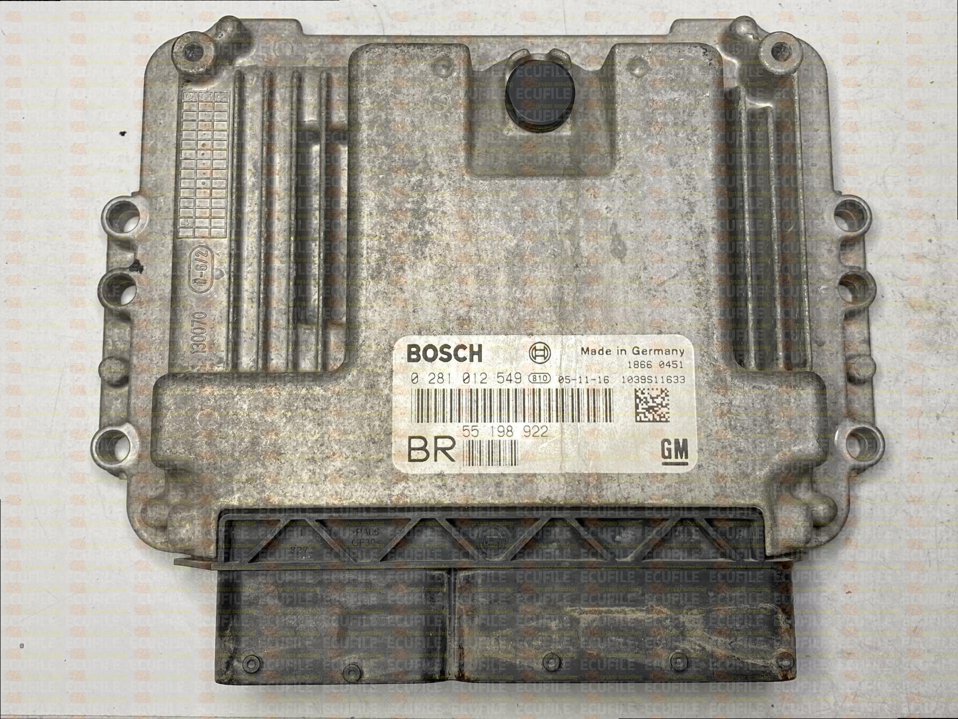 BOSCH EDC16C9-3.12 0281012549 OPEL ZAFIRA II B 1.9 CDTI 150HP 55198922 BR 1037A50279
