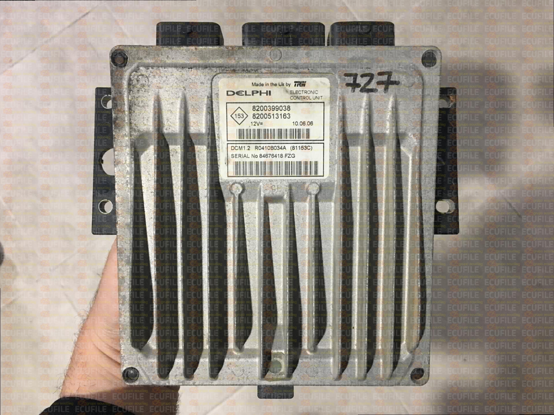 DELPHI TRW DCM1.2 R0410B034A 81153C NISSAN MICRA III 1.5 DCI 85HP 8200399038 8200513163 8200576586 - 4C40