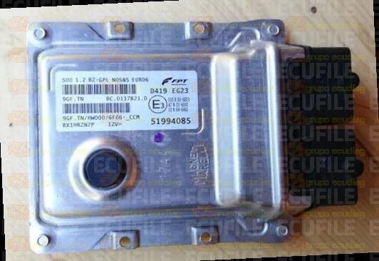 MAGNETI MARELLI 9GF.TN BC.0117821.D FIAT 500 1.2 51994085 HW000 EEPROM 95640