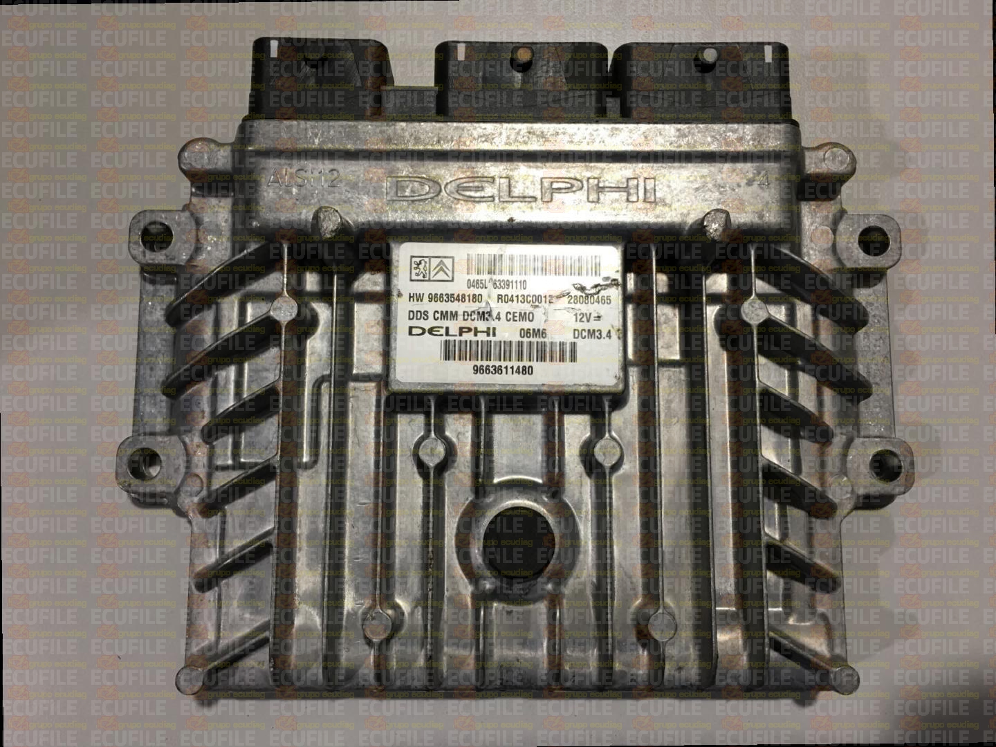 DELPHI DCM3.4 R0413C001E 28080465 CITROEN C5 PEUGEOT 407 2.0 HDI HW 9663548180 SW 9663611480 EEPROM 95320