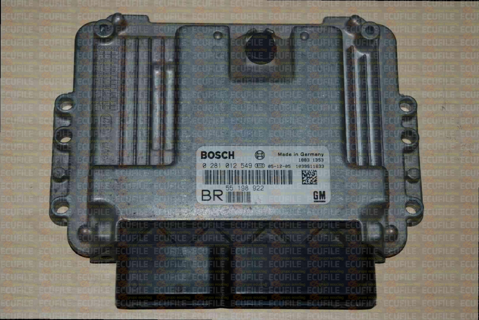 BOSCH EDC16C9-3.12 0281012549 OPEL ZAFIRA II B 1.9 CDTI 100HP 55198922 BR 1037A50292