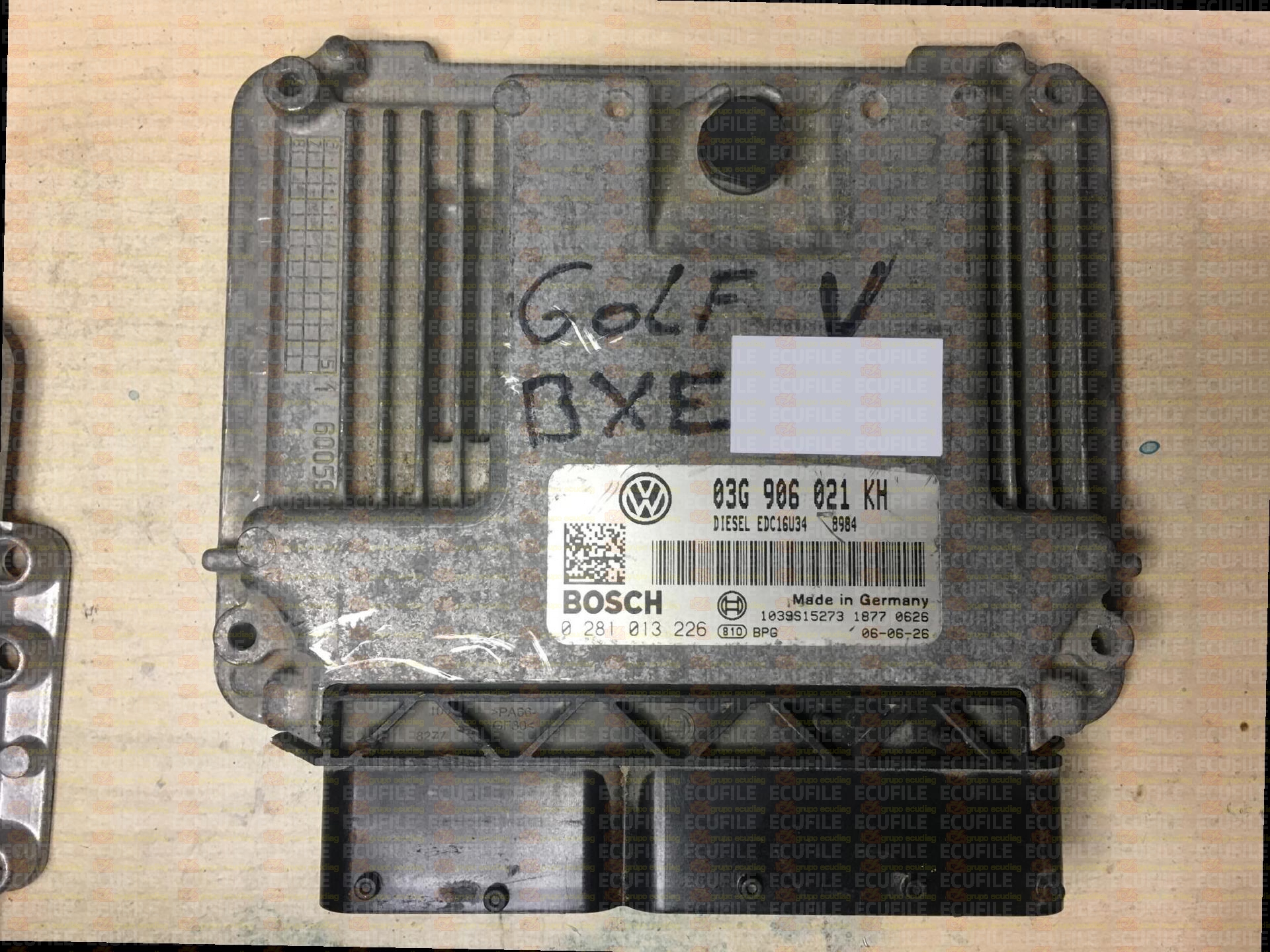 BOSCH EDC16U34-3.42 0281013226 VOLKSWAGEN GOLF V 1.9 TDI 105HP 03G906021KH 1037380437-8984