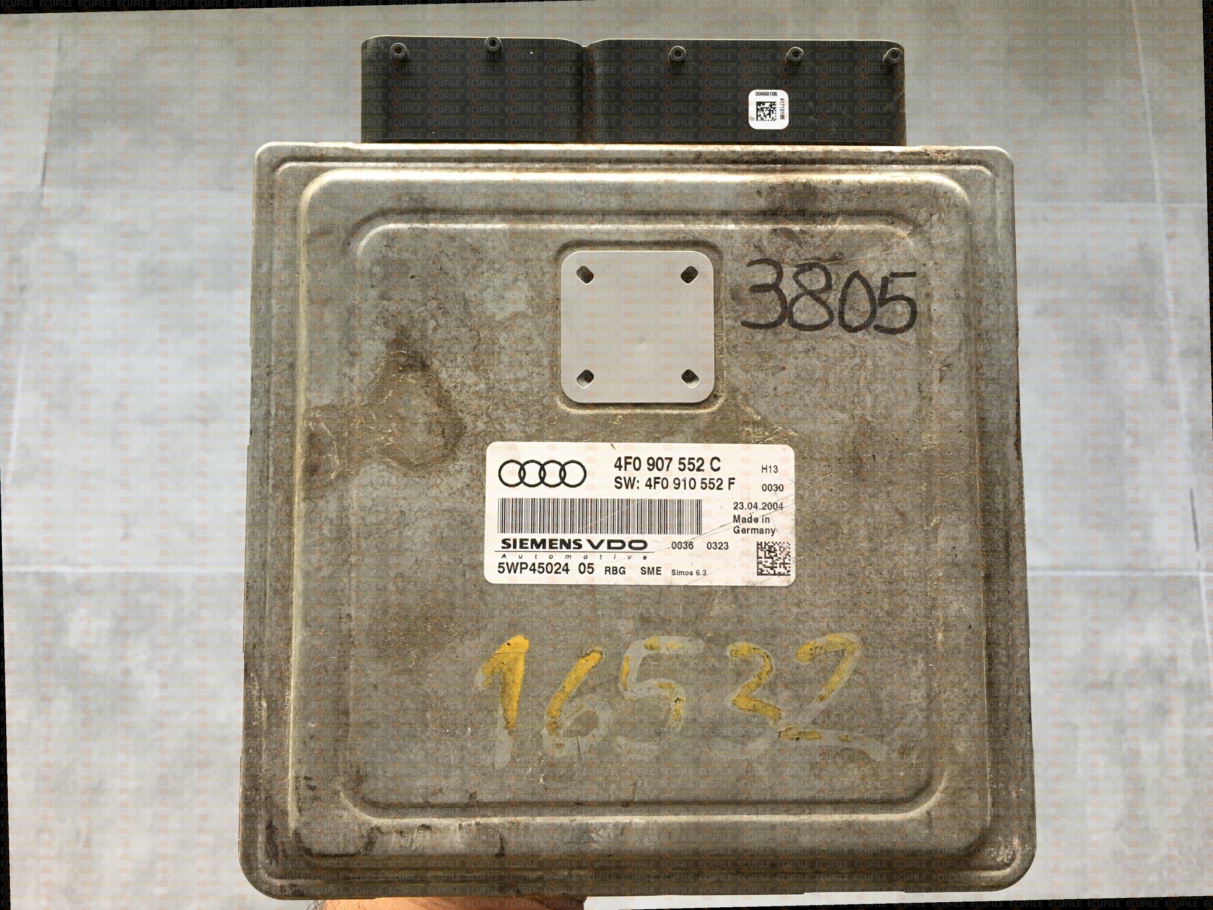 SIEMENS VDO SIMOS 6.3 5WP45024 AUDI A6 2.4 V6 177HP 4F0907552C 4F0910552F