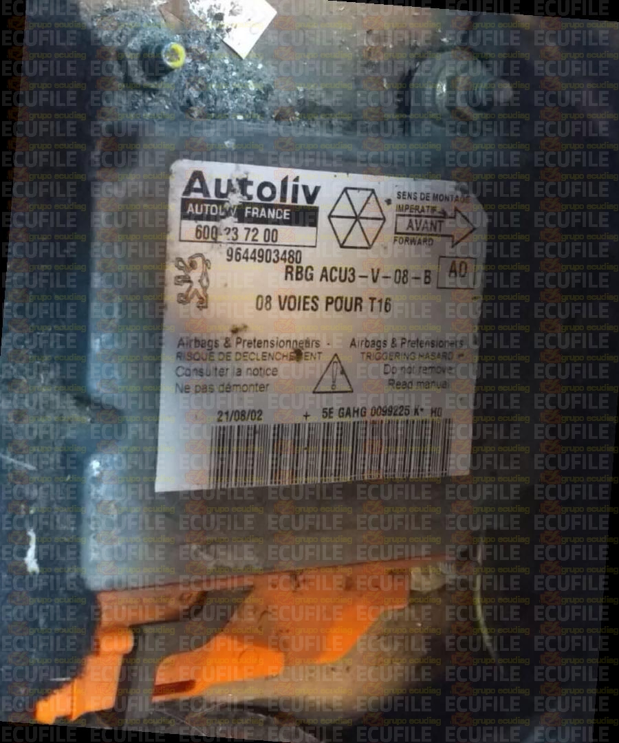 AUTOLIV 600237200 PEUGEOT 206 9644903480 AD