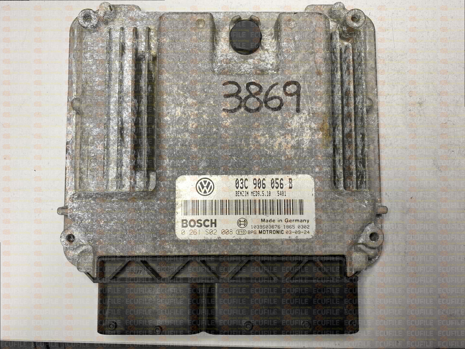 BOSCH MED9.5.10 0261S02008 VOLKSWAGEN GOLF V 1.6 FSI 115HP 03C997056M 03C906056B 1037382138-9265
