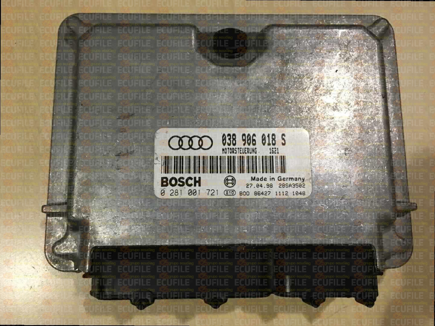 BOSCH EDC15V-5.29 0281001721 AUDI A4 1.9 TDI 110HP 038906018S
