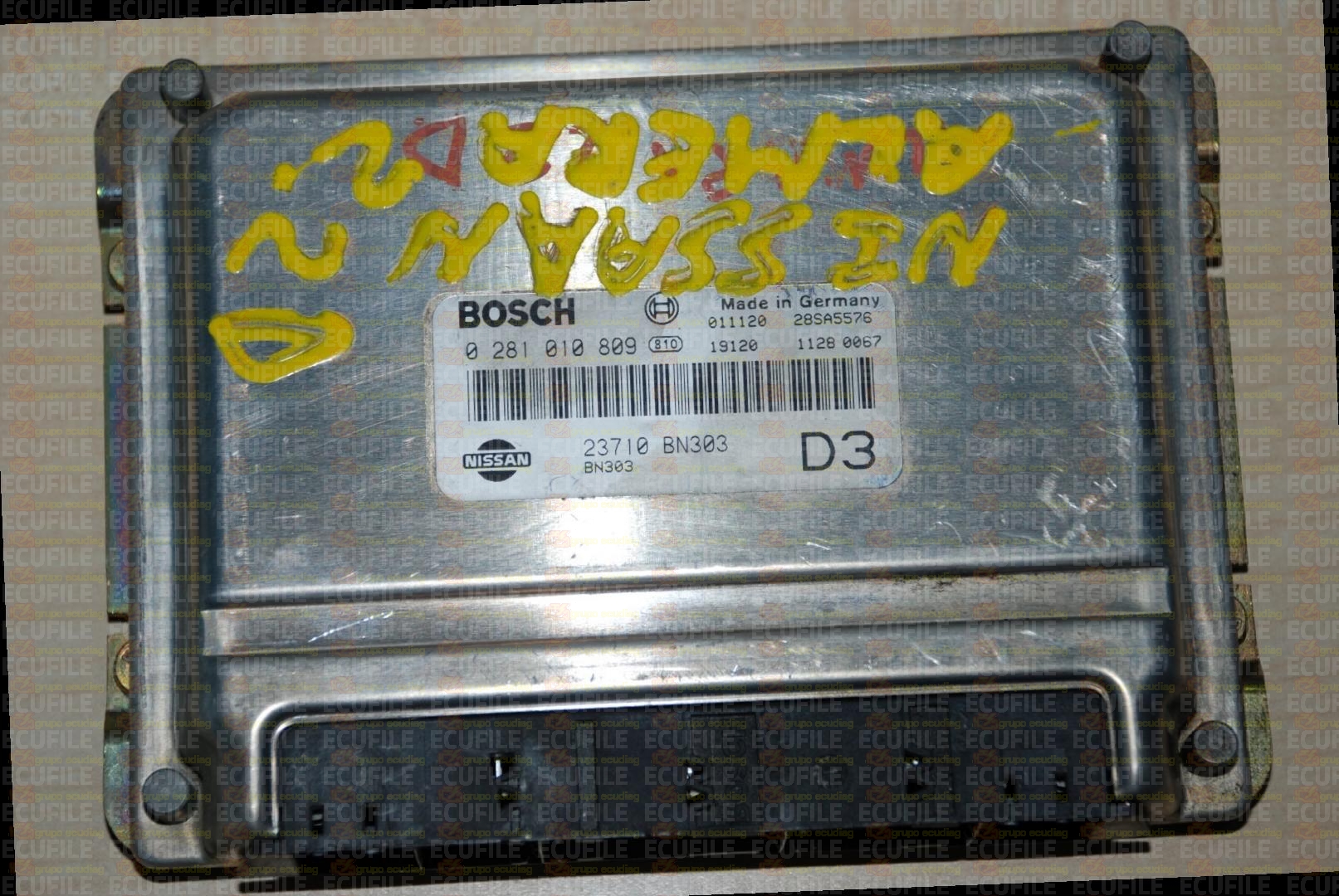 BOSCH EDC15M+1-5.3 0281010809 NISSAN ALMERA II 2.2 Di 112HP 23710BN303 D3 1037363144