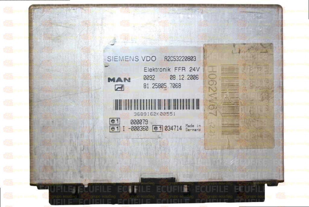 SIEMENS VDO A2C53220803 FFR MAN H89 TGA 81.25805.7068