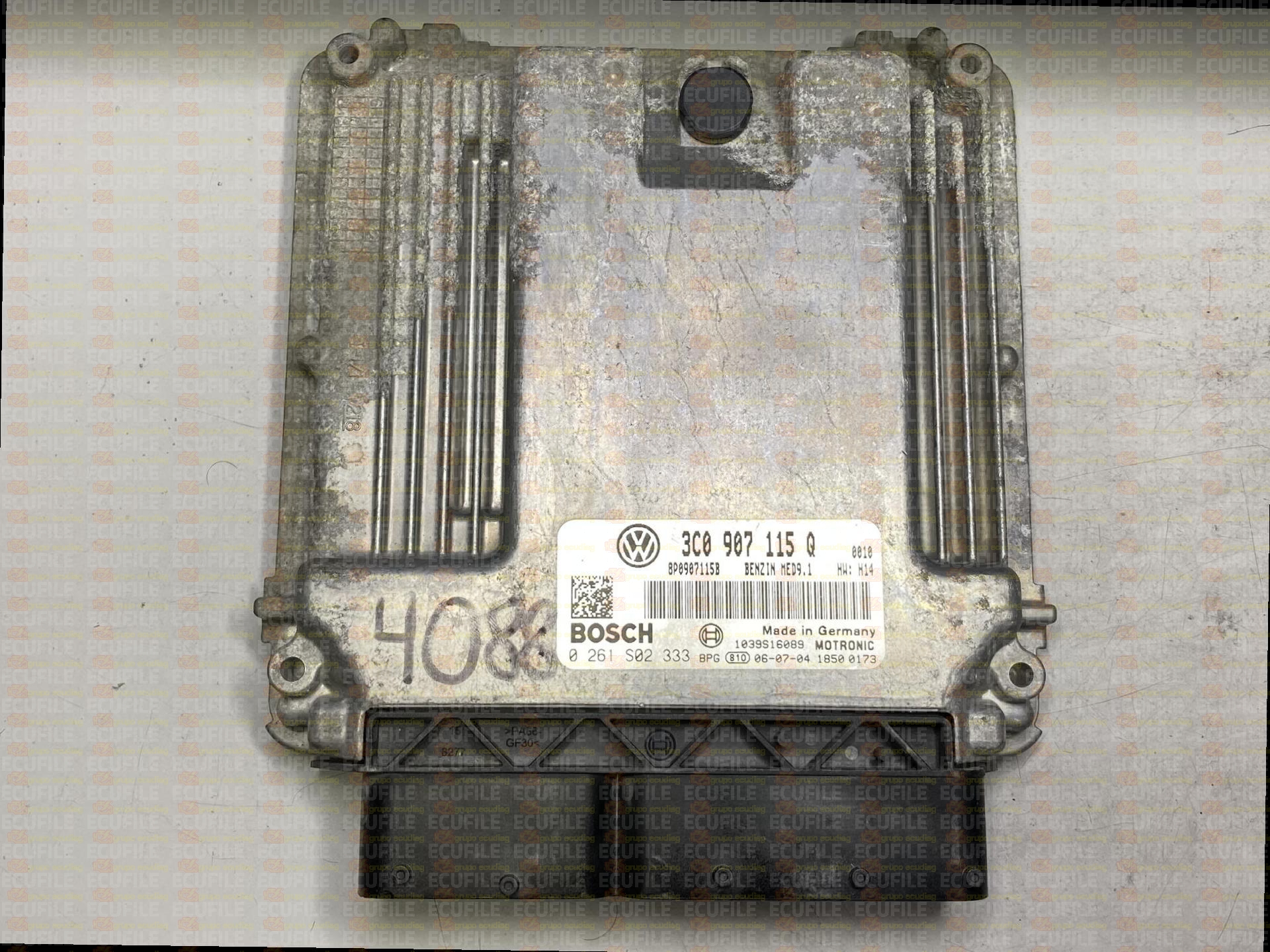 BOSCH MED9.1 0261S02333 VOLKSWAGEN PASSAT V 2.0 FSI 200HP 8P0907115B 3C0907115Q 0030 - 1037387486