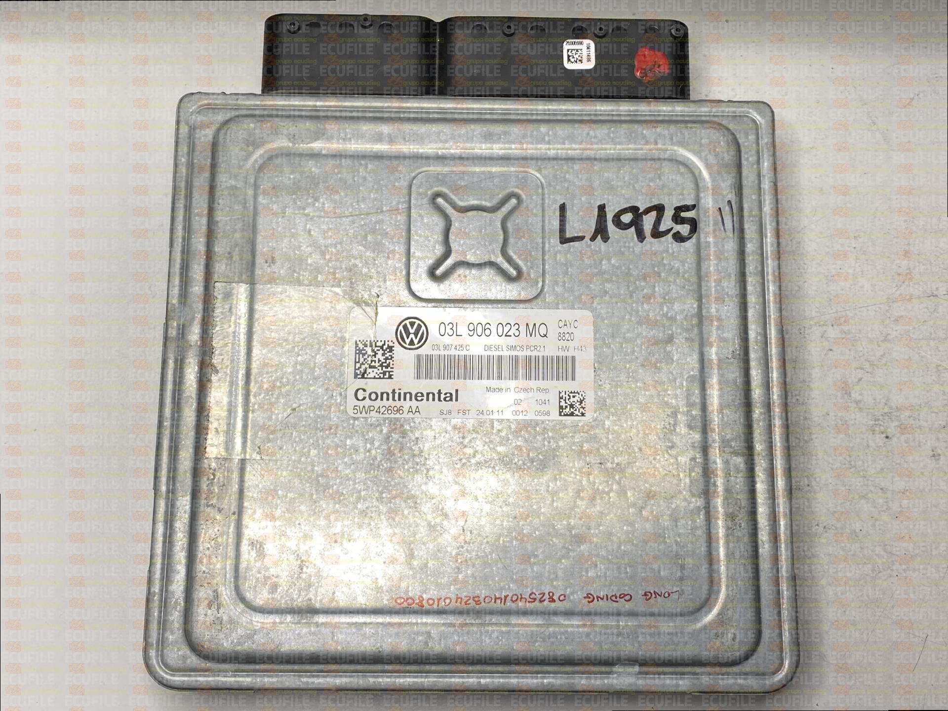 CONTINENTAL SIMOS PCR2.1 5WP42696AA VOLKSWAGEN GOLF VI 1.6 TDI 105HP 03L907425C 03L906023MQ SM2F0L9500000-8820