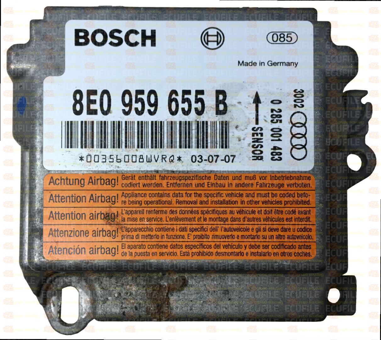 BOSCH 0285001483 AUDI A4 8E0959655B