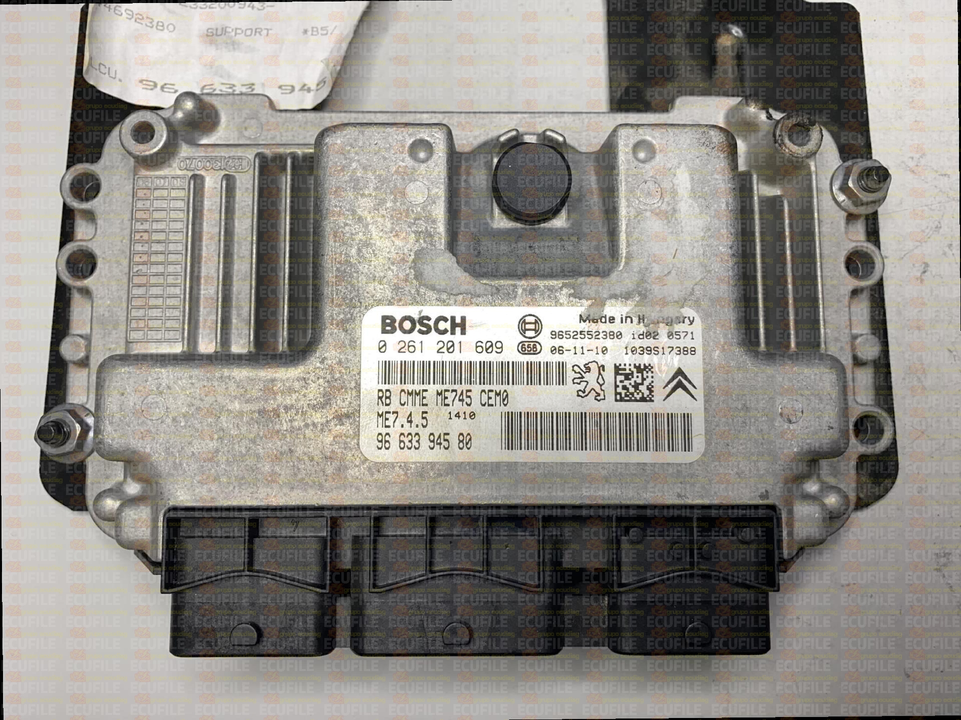 BOSCH ME7.4.5 0261208904 PEUGEOT 1007 I 1.6i 109HP 9657600680 1037384995 - 9663153080