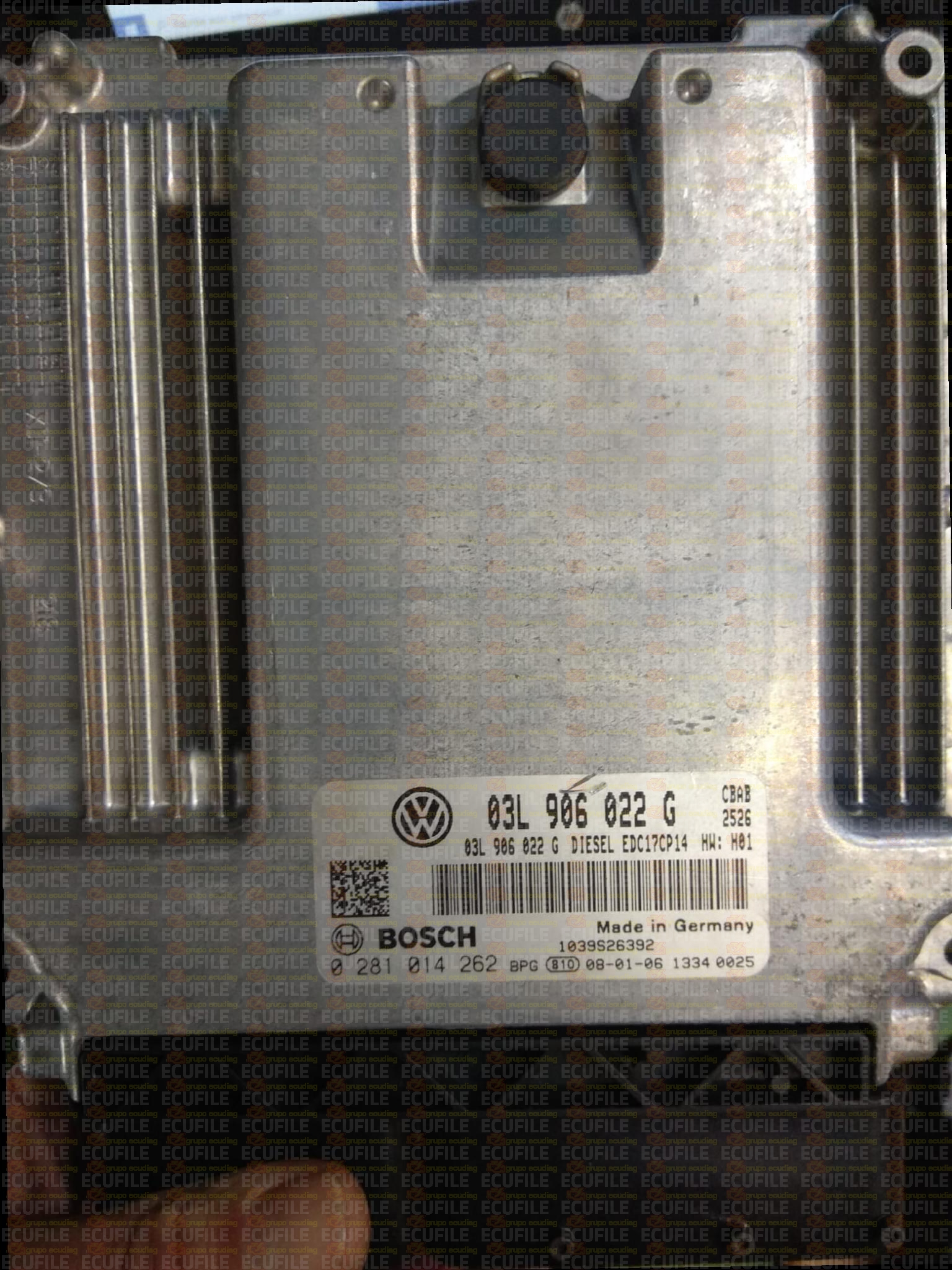 BOSCH EDC17CP14-3.4 0281014262 VOLKSWAGEN TIGUAN I (5N) 2.0 TDI 103KW 140HP L4 16V CBAB 03L906022G 03L997016H 1037563755-9978
