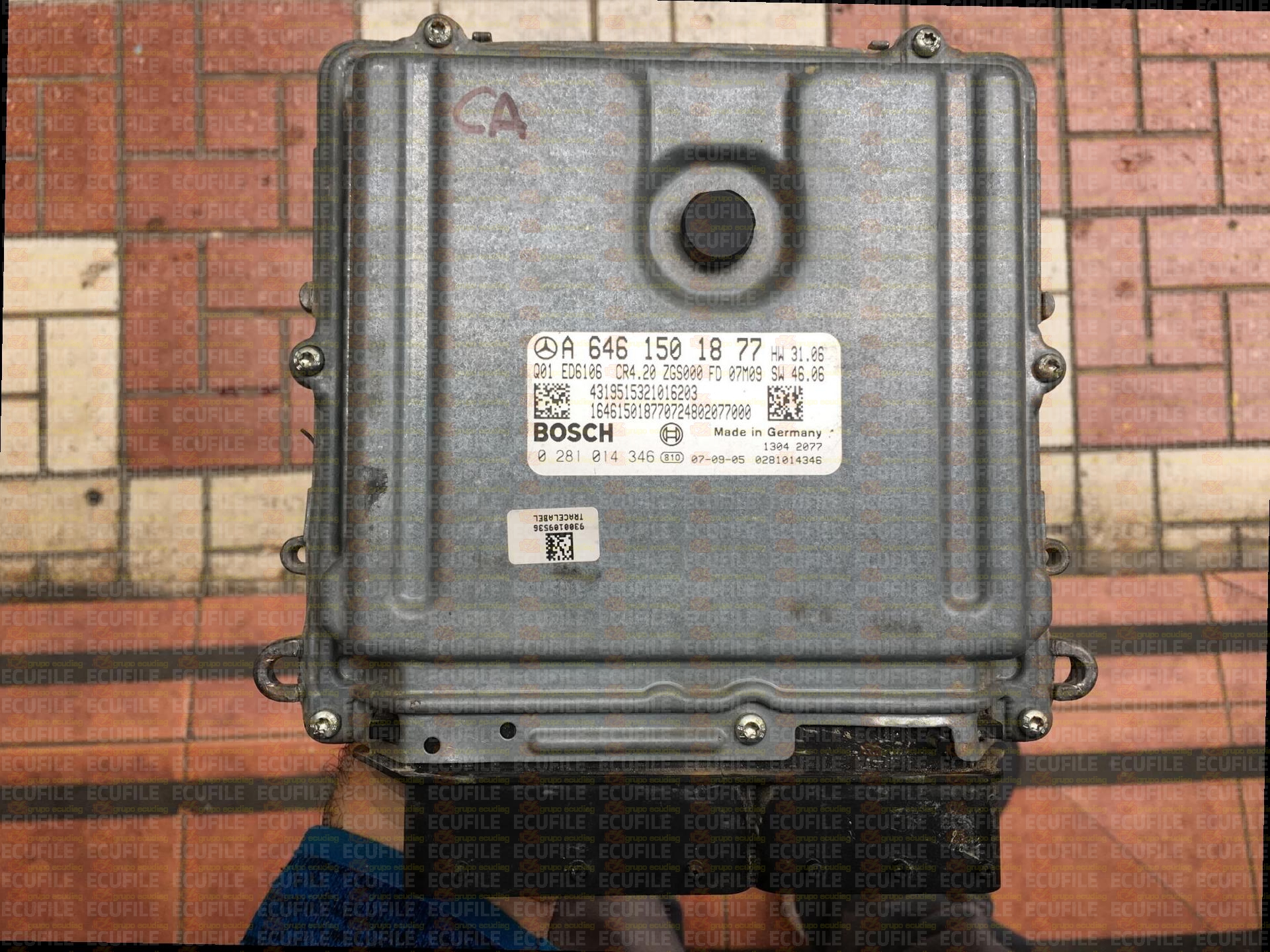 BOSCH EDC16CP31-8.20 0281014346 MERCEDES W906 SPRINTER II 211 2.2 CDI 109HP A6461501877 1037386902