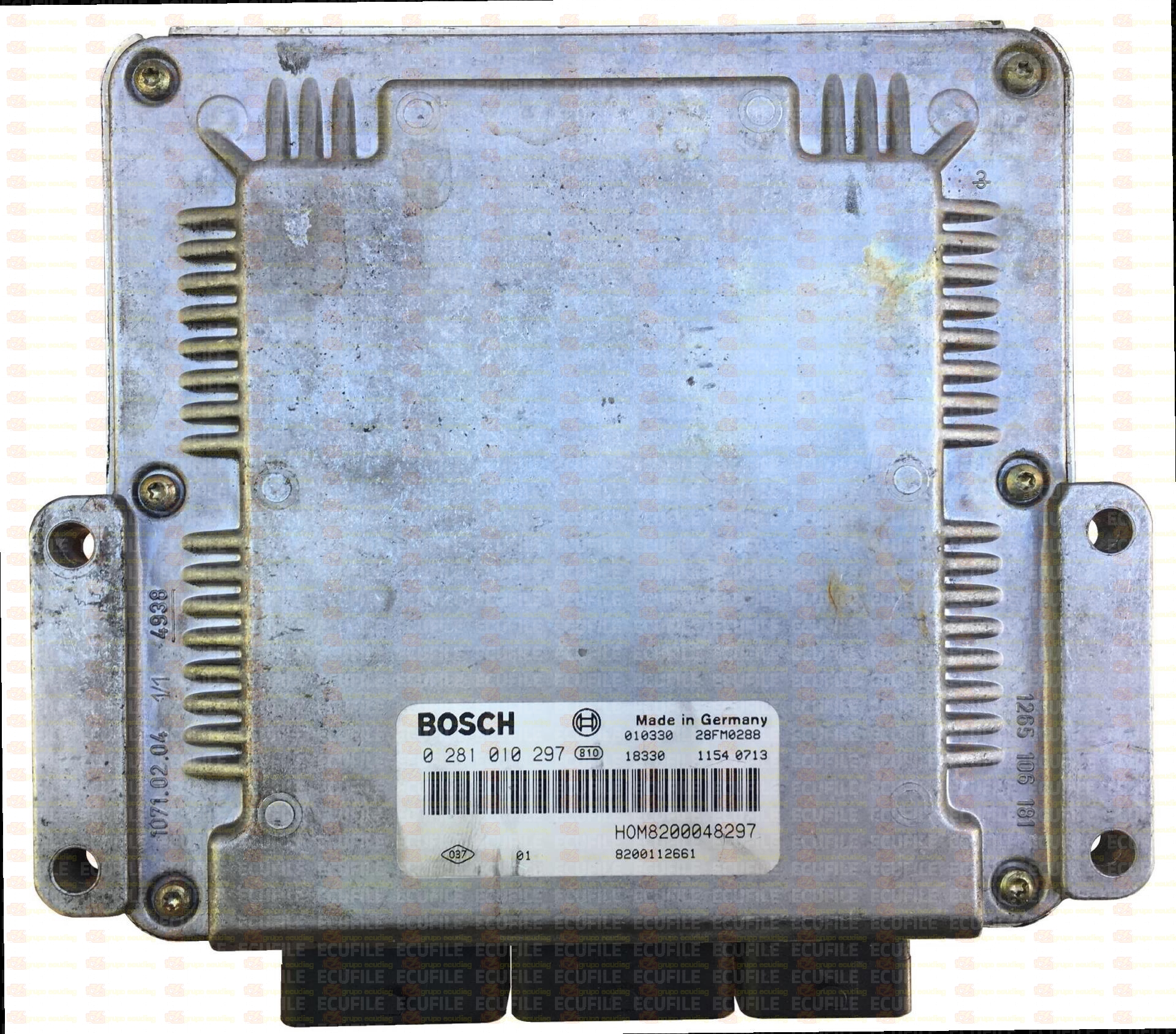 BOSCH EDC15C3-4.1 0281010297 RENAULT LAGUNA II 1.9 DCI 120HP HOM8200048297 8200112661 1037366215-7400