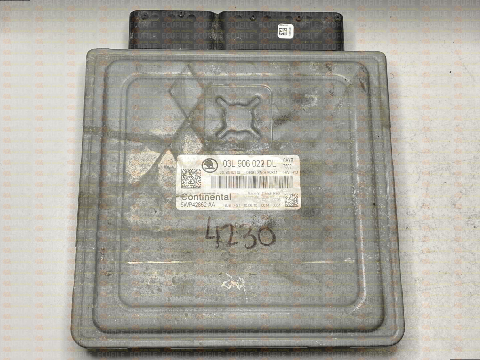 CONTINENTAL SIMOS PCR2.1 5WP42862AA SKODA FABIA II 1.6 TDI 90HP 03L906023DL SM2G0P2000000-9978