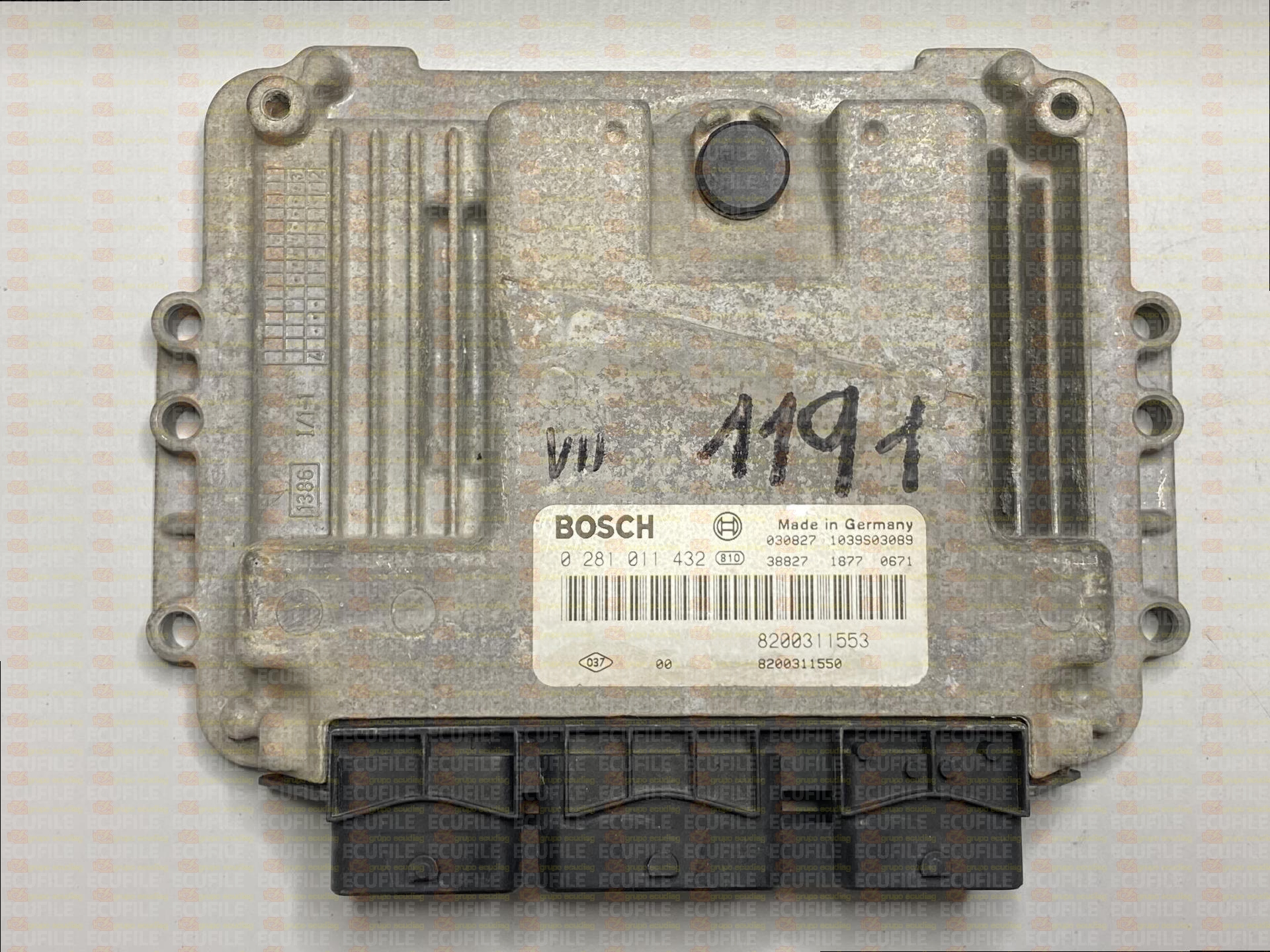 BOSCH EDC15C13-6.2 0281011432 RENAULT MASTER II 2.2 DCI 90HP 8200311550 8200311553 1037368468-7003