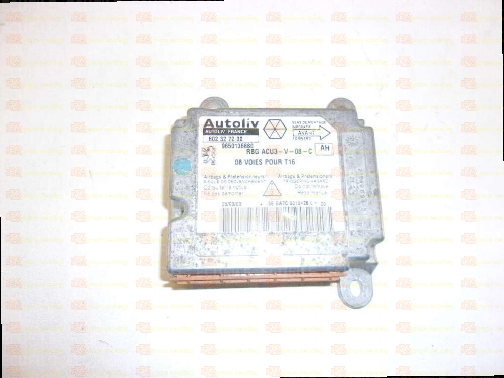 AUTOLIV 602327200 PEUGEOT 206 9650136880 AH EEPROM 95080