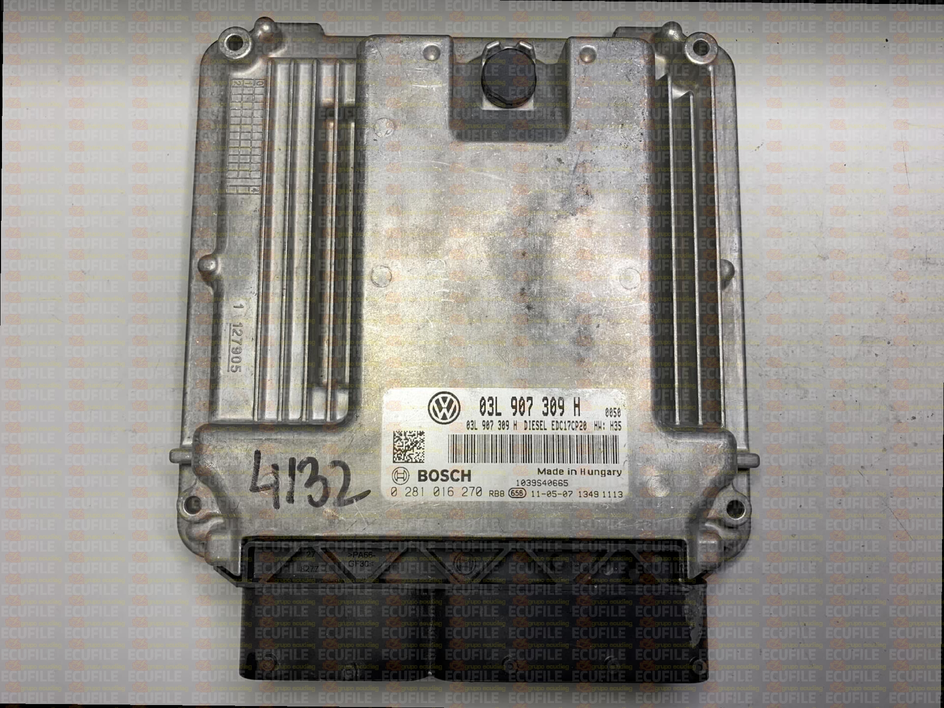 BOSCH EDC17CP20-2.5 0281016270 VOLKSWAGEN TRANSPORTER T5 2.0 BiTDI 180HP 03L907309H 03L906022JB 9972 - 1037550920