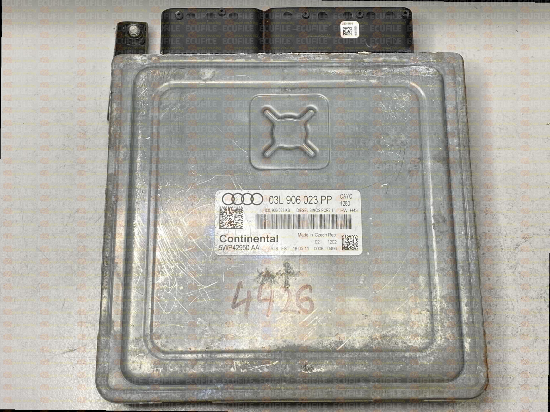CONTINENTAL SIMOS PCR2.1 5WP42950AA AUDI A3 1.6 TDI 105HP 03L906023KS 03L906023PP SM2F0L9500000-1280