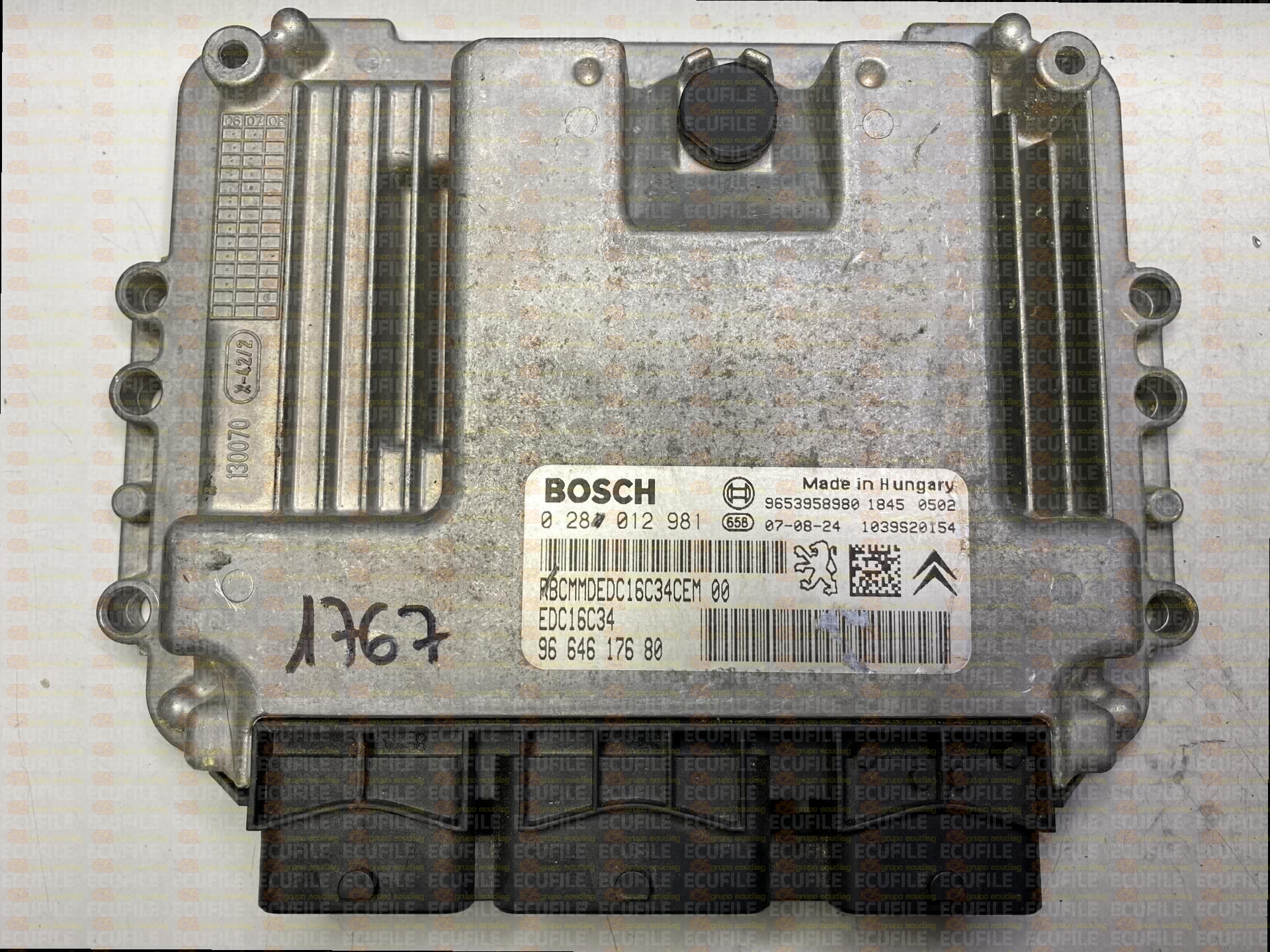 BOSCH EDC16C34-4.11 0281012981 CITROEN C4 PICASSO I 1.6 HDI 110HP 9664617680 1037389516 - 9665369980
