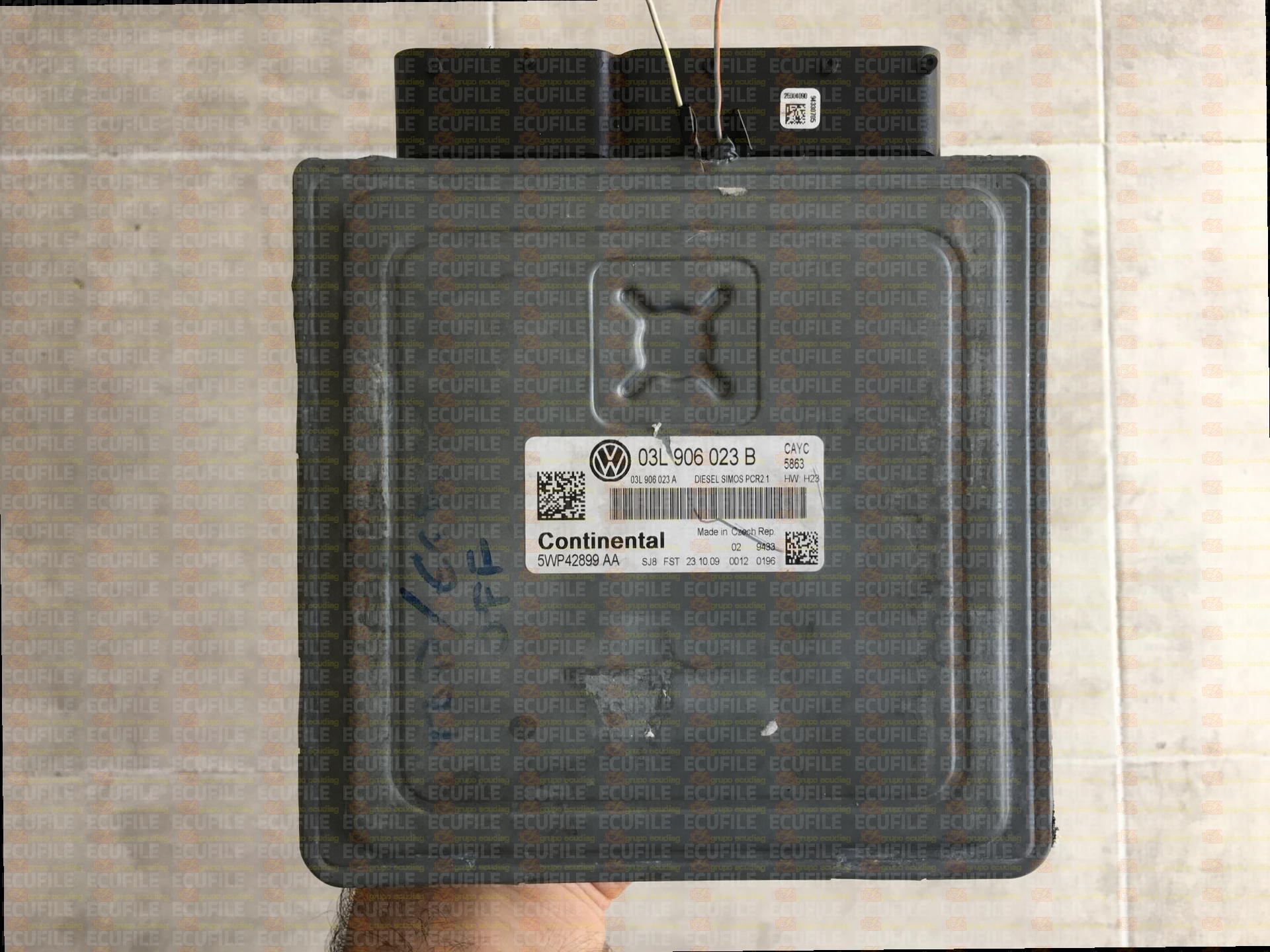 CONTINENTAL SIMOS PCR2.1 5WP42899AA VOLKSWAGEN GOLF VI 1.6 TDI 105HP 03L906023B 03L906023A 03L997557M SM2G0P2000000-9983