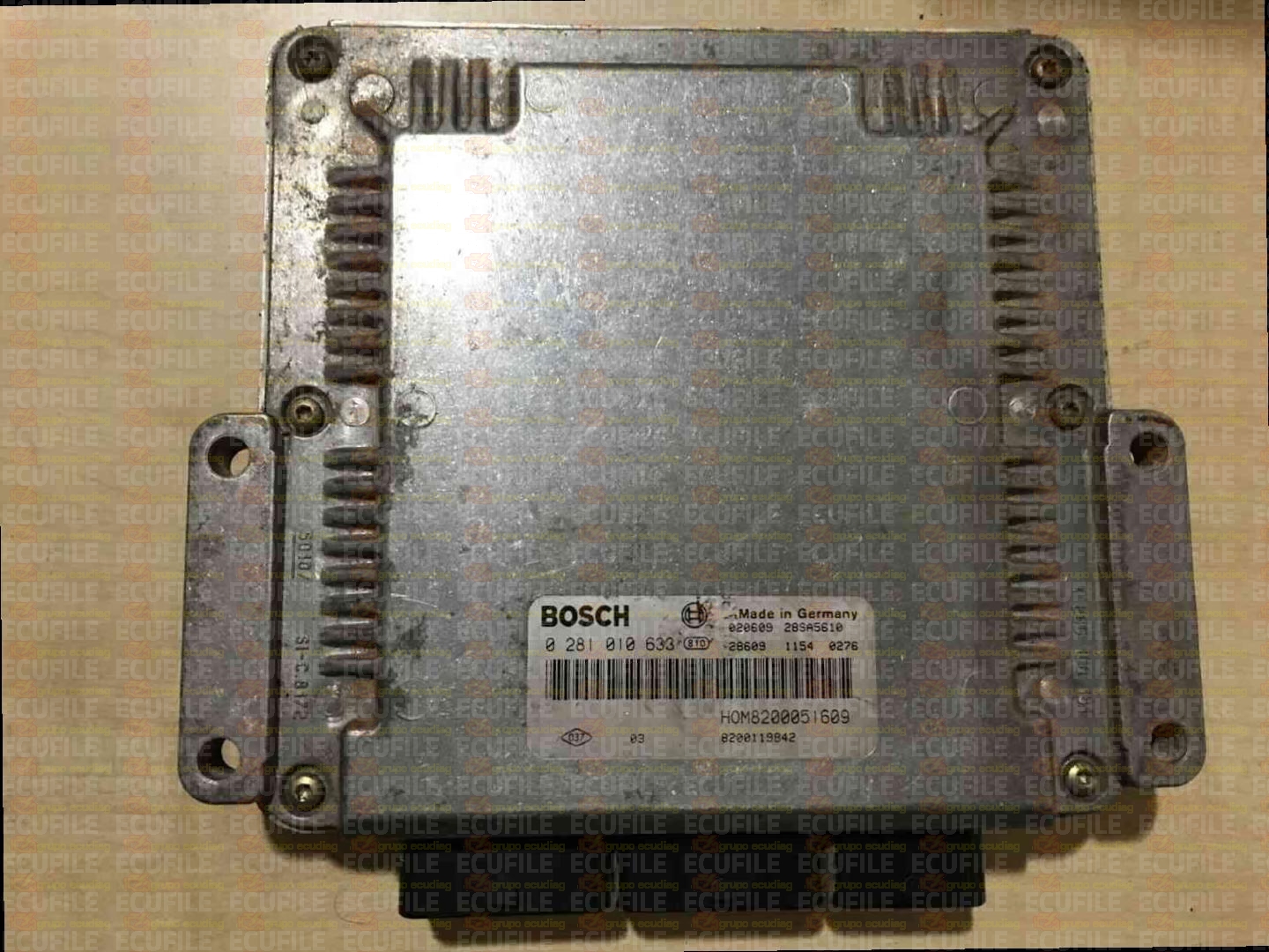 BOSCH EDC15C3-4.1 0281010633 OPEL VIVARO I 1.9 DCI 101HP HOM8200051609 8200119842 1037363190-8303