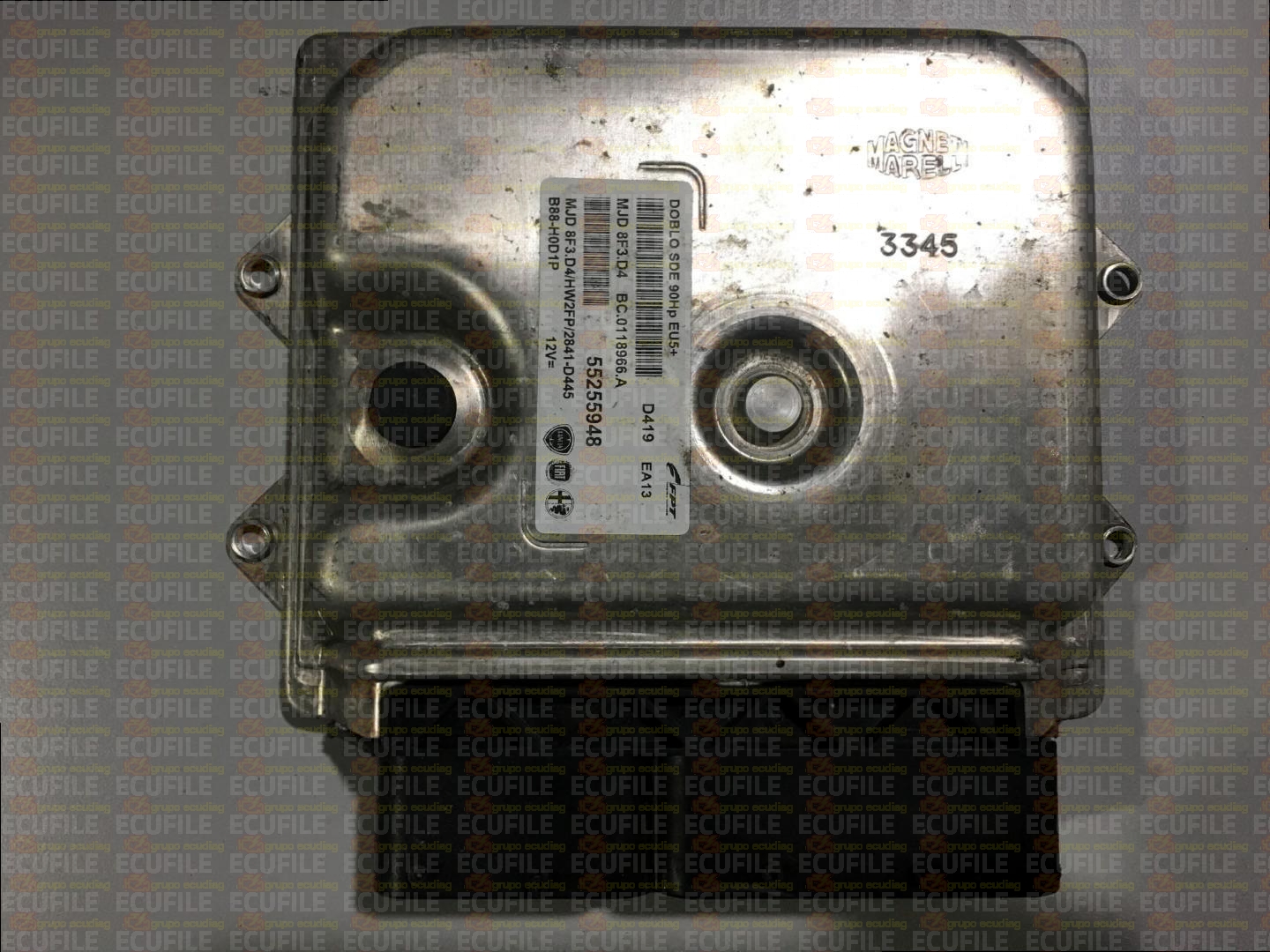 MAGNETI MARELLI MJD 8F3.D4 BC.0118966.A FIAT DOBLO 1.3 JTD 90HP 55255948 HW2FP 2841D445