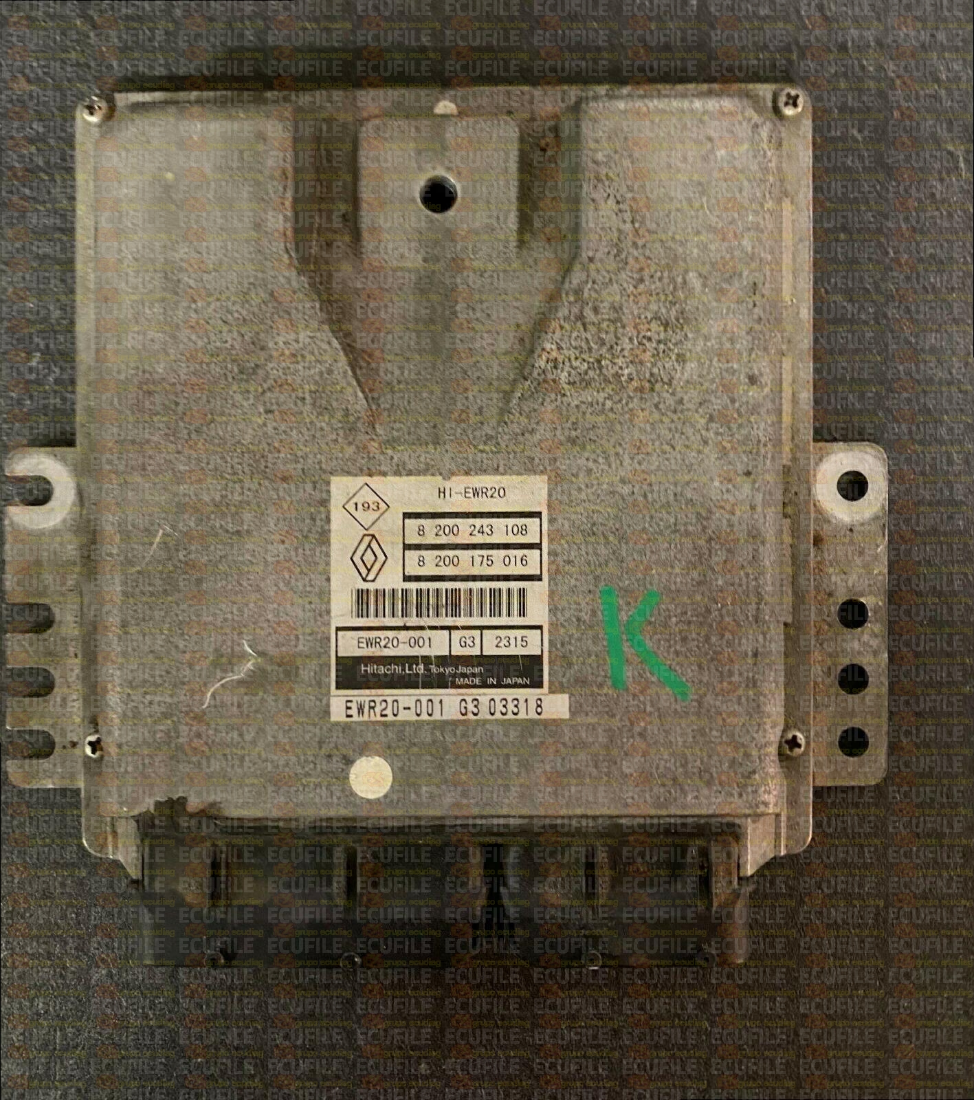HITACHI HI-EWR20 EWR20-001 G3 2315 RENAULT VELSATIS I 3.5i V6 24V 240HP 8200175016 8200243108 EEPROM 93C66