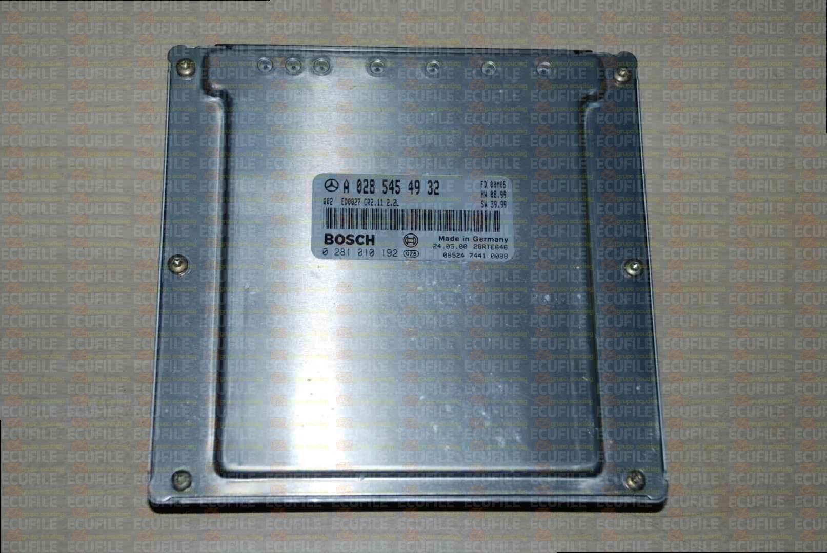 BOSCH EDC15C6-4.11 0281010192 MERCEDES S210 E220 II 2.2 CDI 143HP A0285454932 1037351214