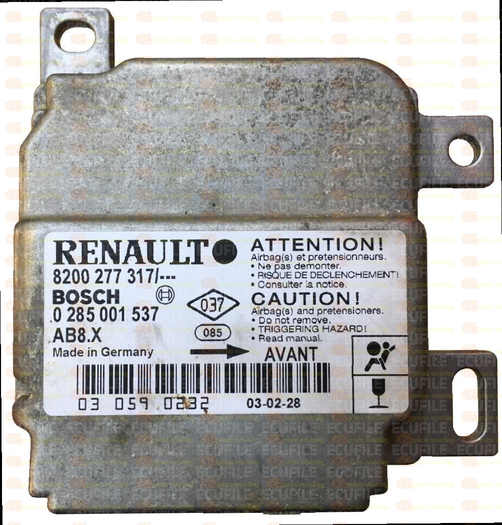 BOSCH AB8.X 0285001537 RENAULT CLIO II 8200277317