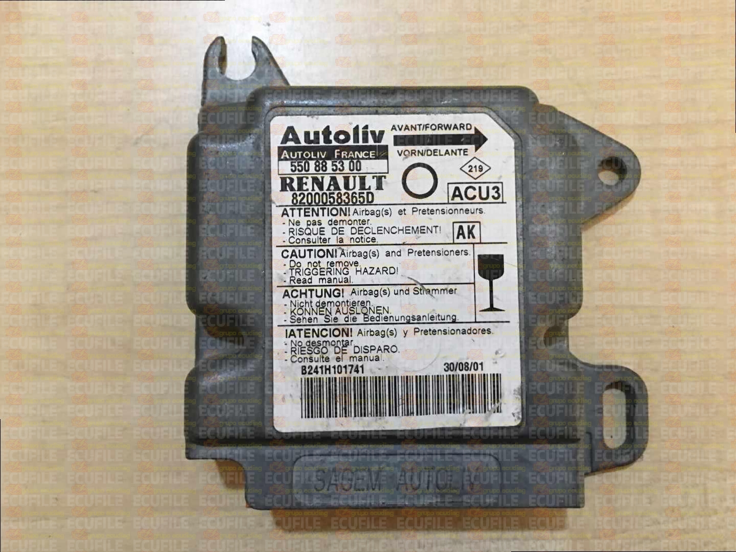 AUTOLIV ACU3 550885300 RENAULT TWINGO I 8200058365D AK