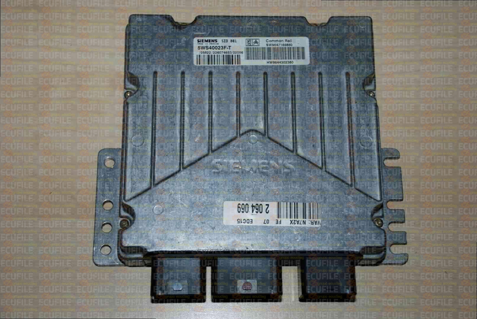 SIEMENS VDO CONTINENTAL SID801 5WS40023F-T CITROEN XSARA 2.0 HDI 90HP HW9644302380 SW9647166880 964716680-PM32034000000