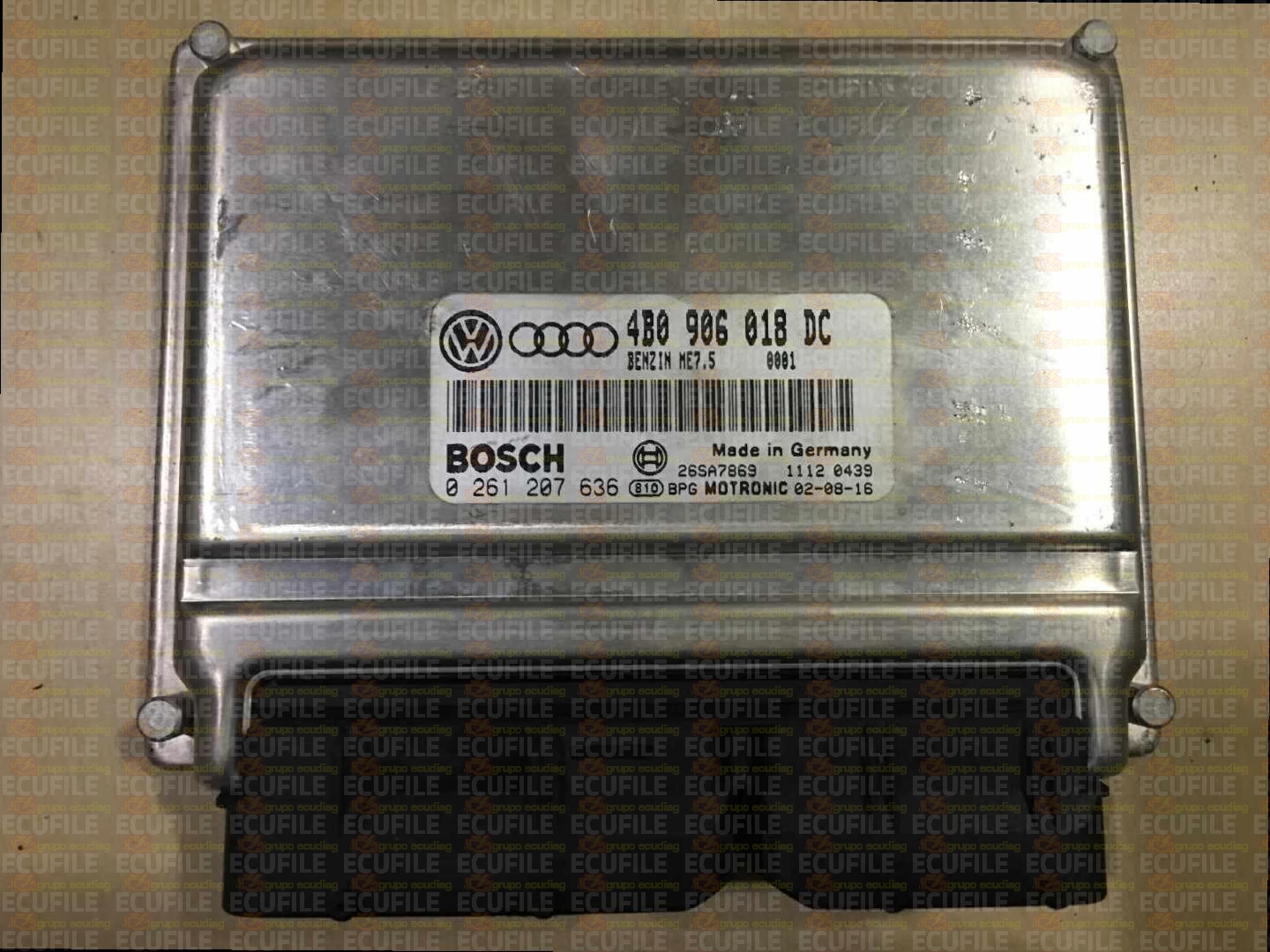 BOSCH ME7.5 0261207636 VOLKSWAGEN PASSAT V 1.8T 150HP 4B0906018DC 1037362358-0001