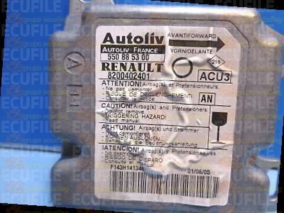 AUTOLIV ACU3 550885300 RENAULT TWINGO I 8200402401 AN EEPROM 95080