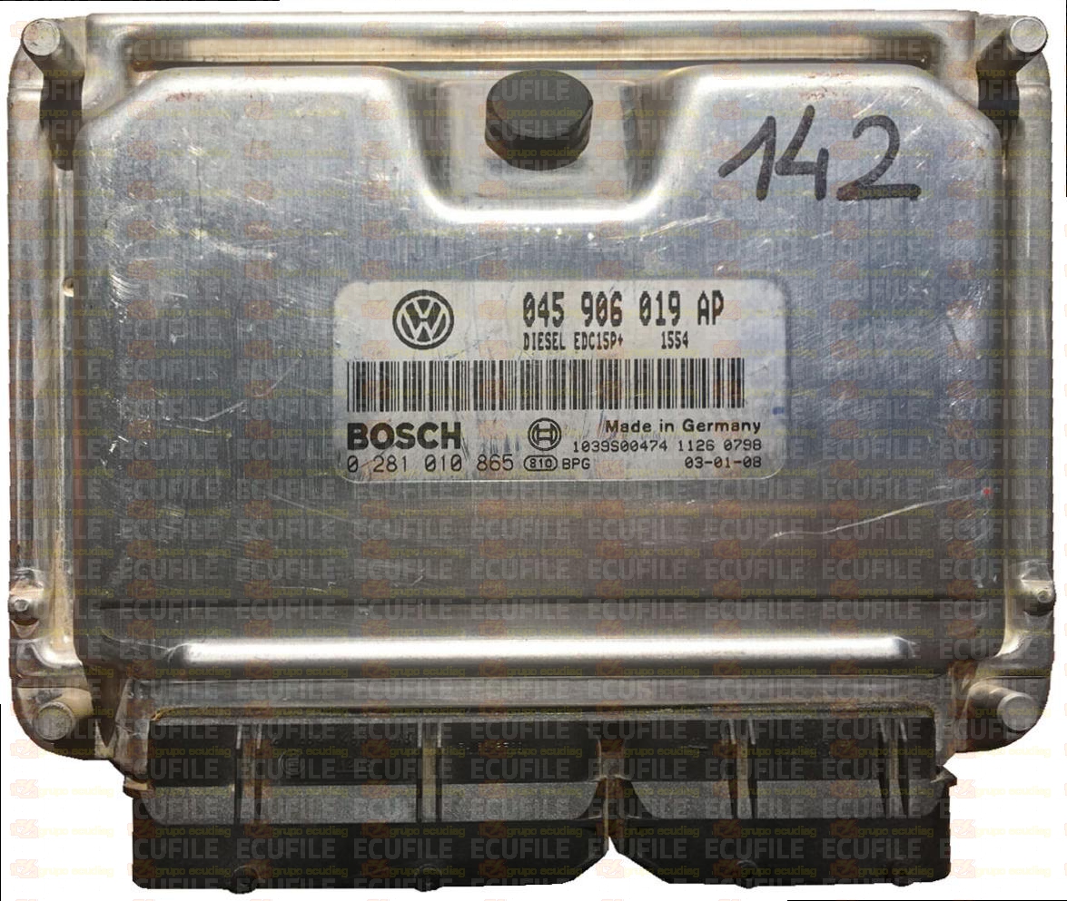 BOSCH EDC15P+22.4.2 0281010865 VOLKSWAGEN POLO 1.4 TDI 75HP 045906019AP 1037363954