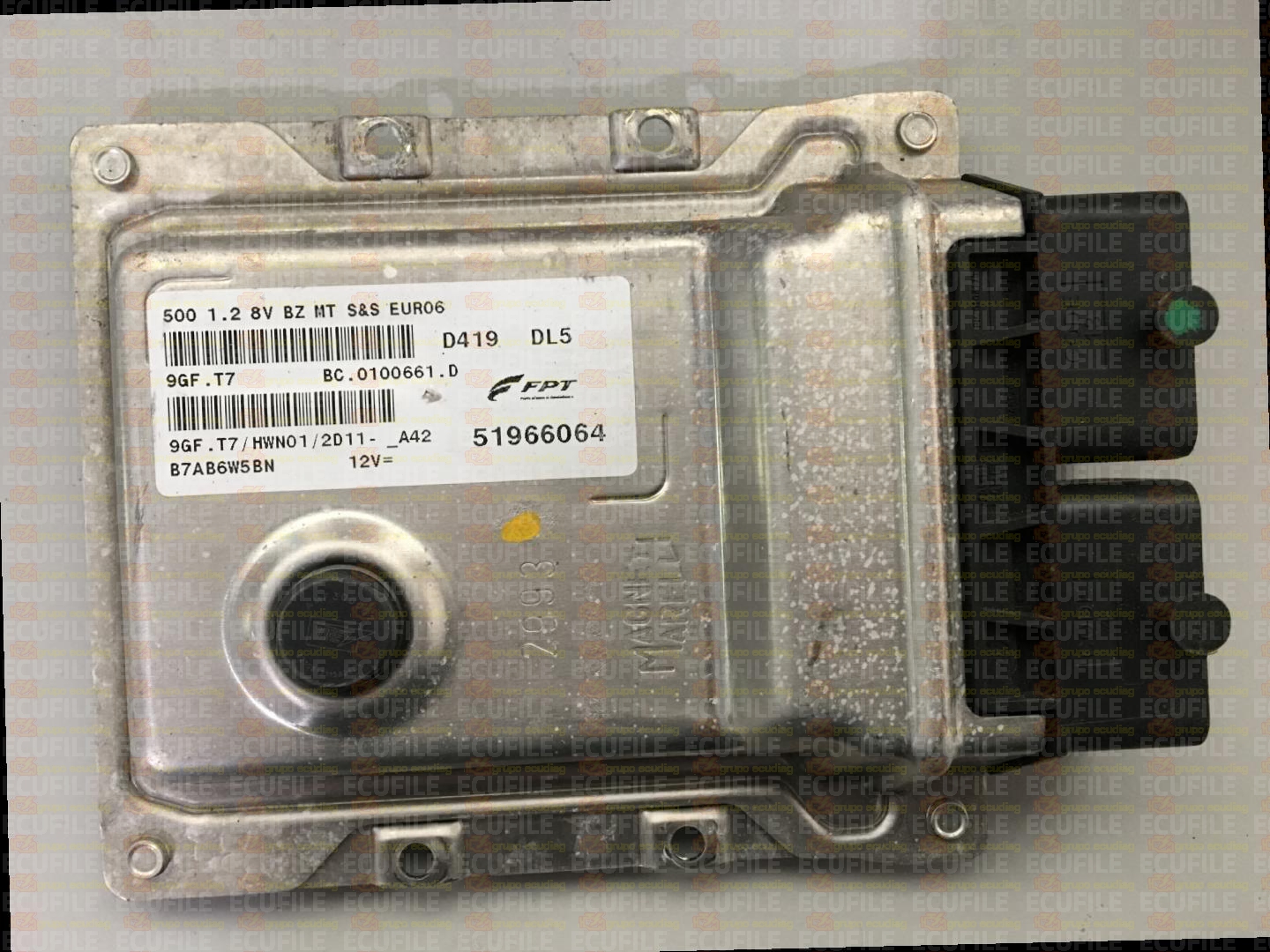 MAGNETI MARELLI 9GF.T7 BC.0100661.D FIAT 500 1.2 51966064 HWN01 EEPROM 95640
