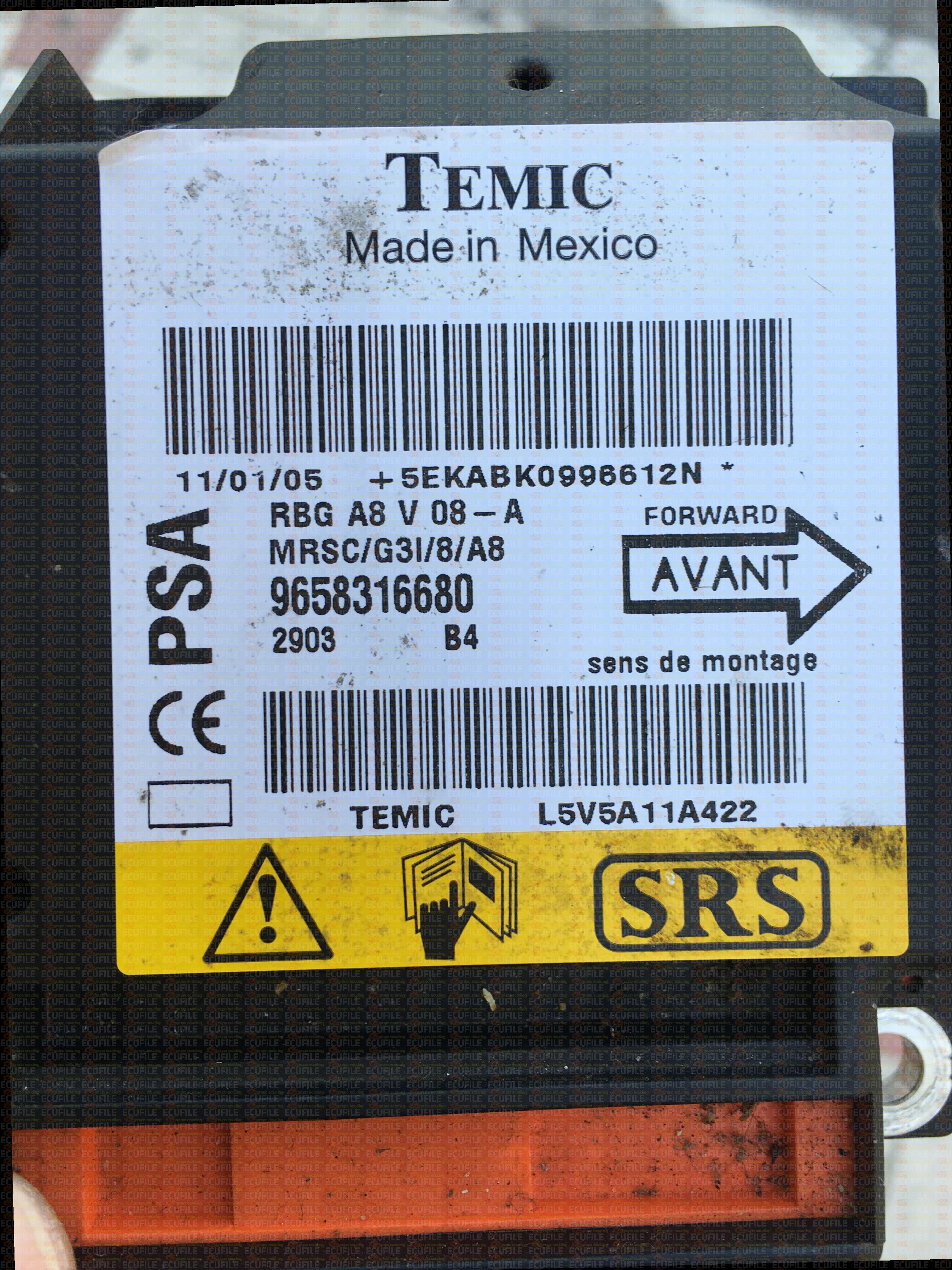 TEMIC 2903B4 CITROEN C3 9658316680