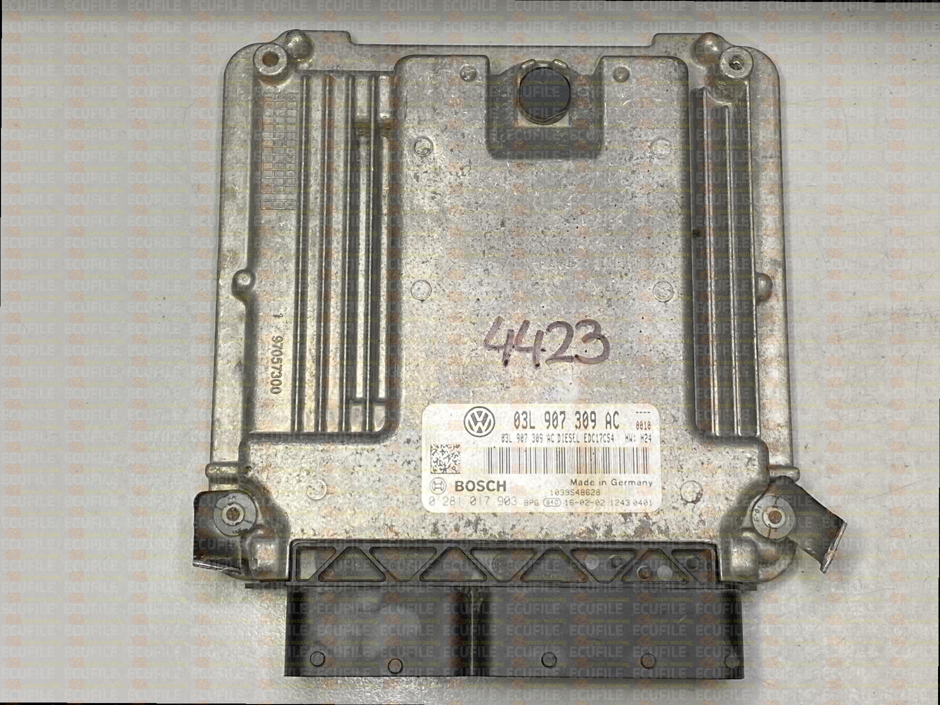 BOSCH EDC17C54-3.7 0281017903 VOLKSWAGEN AMAROK I 2.0 TDI 180HP 03L907309AC 03L906012GM 9977 - 1037558562
