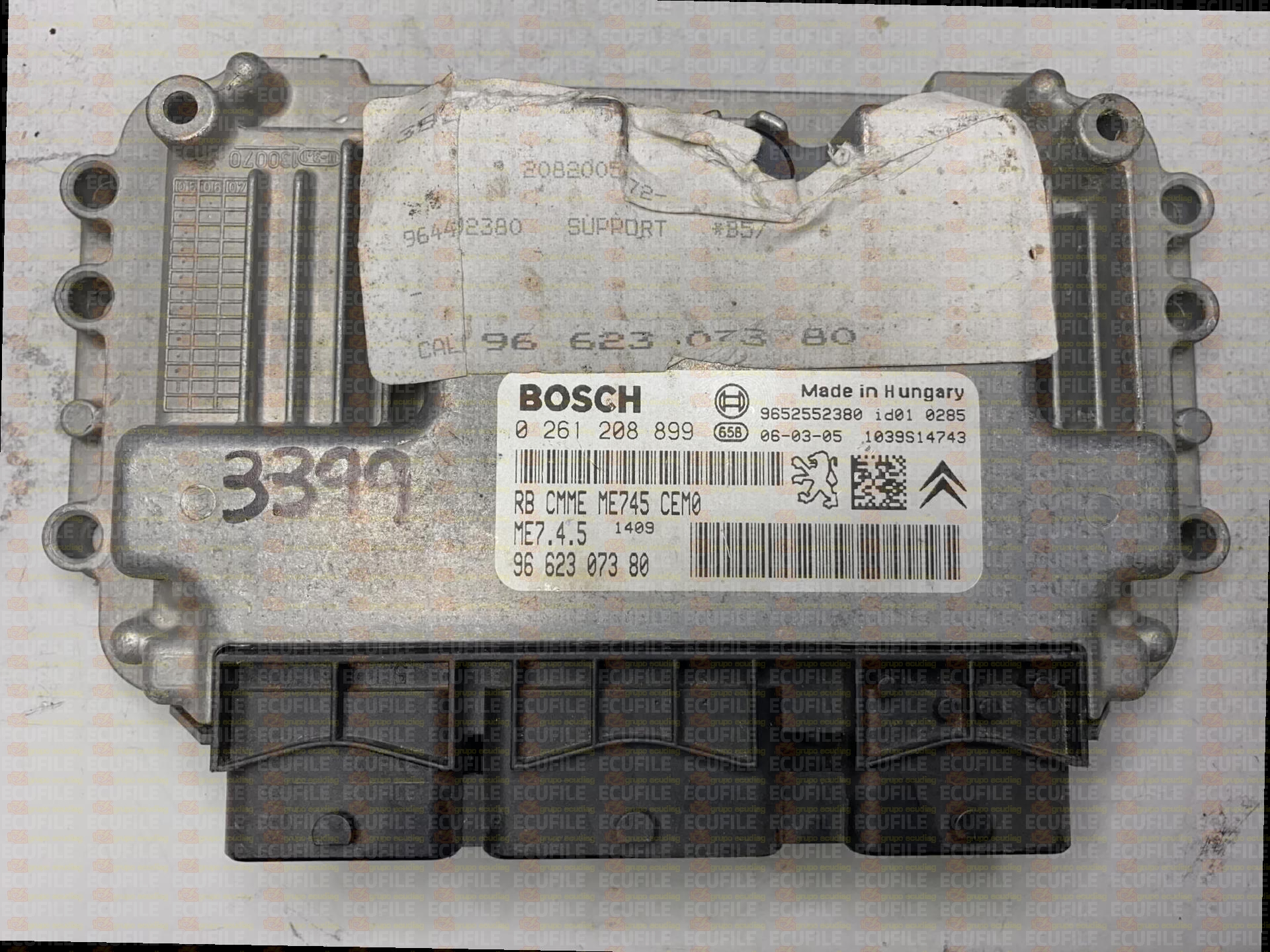 BOSCH ME7.4.5 0261208899 CITROEN C4 I 1.6i 109HP 9662307380 1037379156 -
