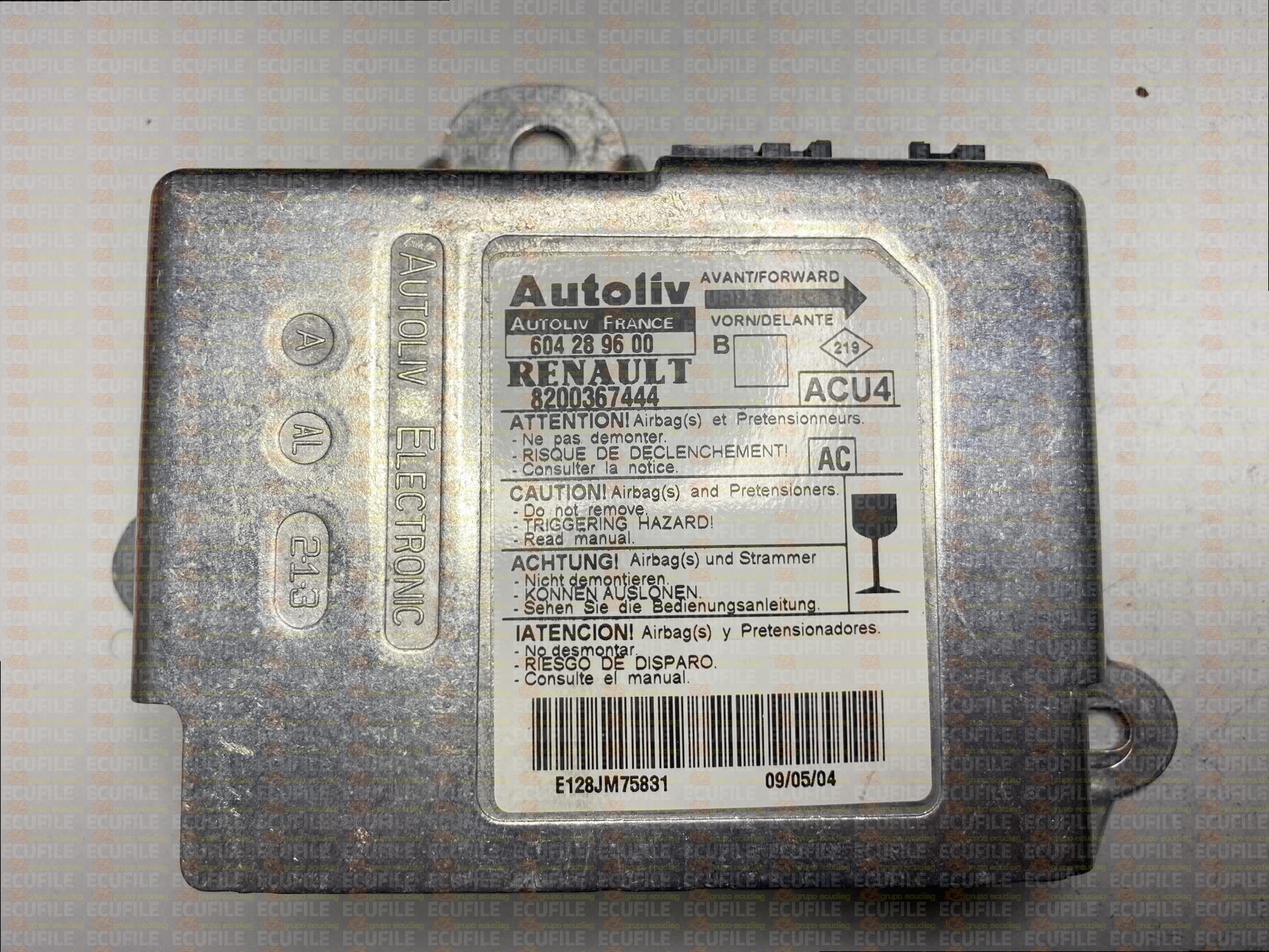 AUTOLIV ACU4 604289600 RENAULT MEGANE II 8200367444 AC
