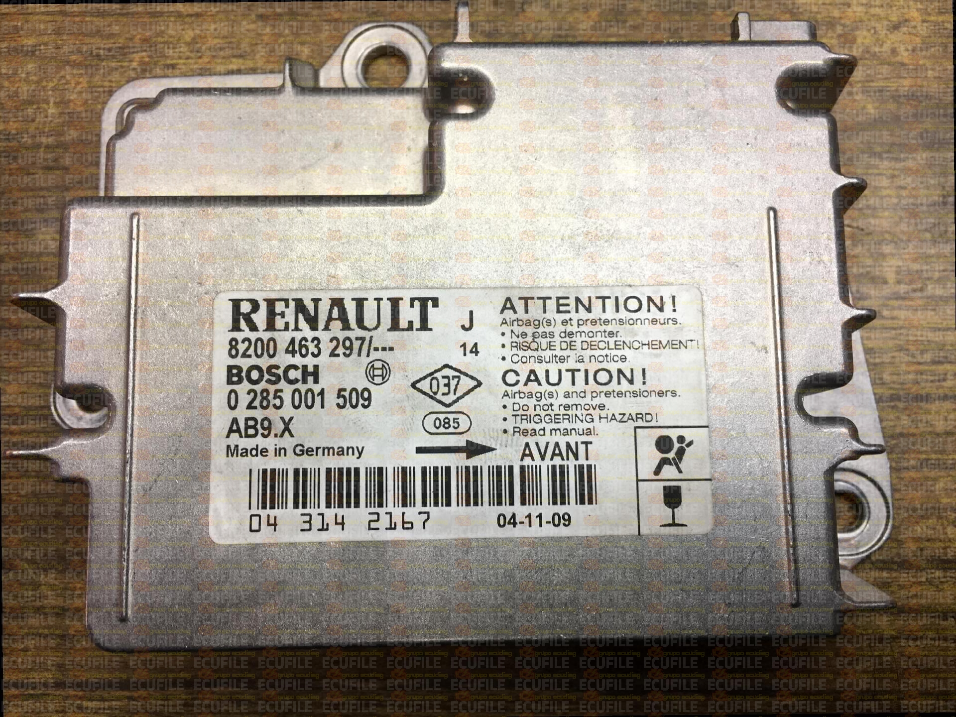 BOSCH AB9.X 0285001509 RENAULT MODUS I 8200463297