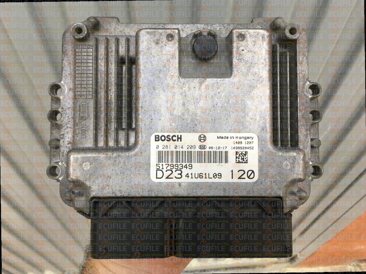 BOSCH EDC16C39-5.A7 0281014209 FIAT DUCATO CITROEN JUMPER PEUGEOT BOXER 2.3 JTD HDI 120HP 51820662 1037386377