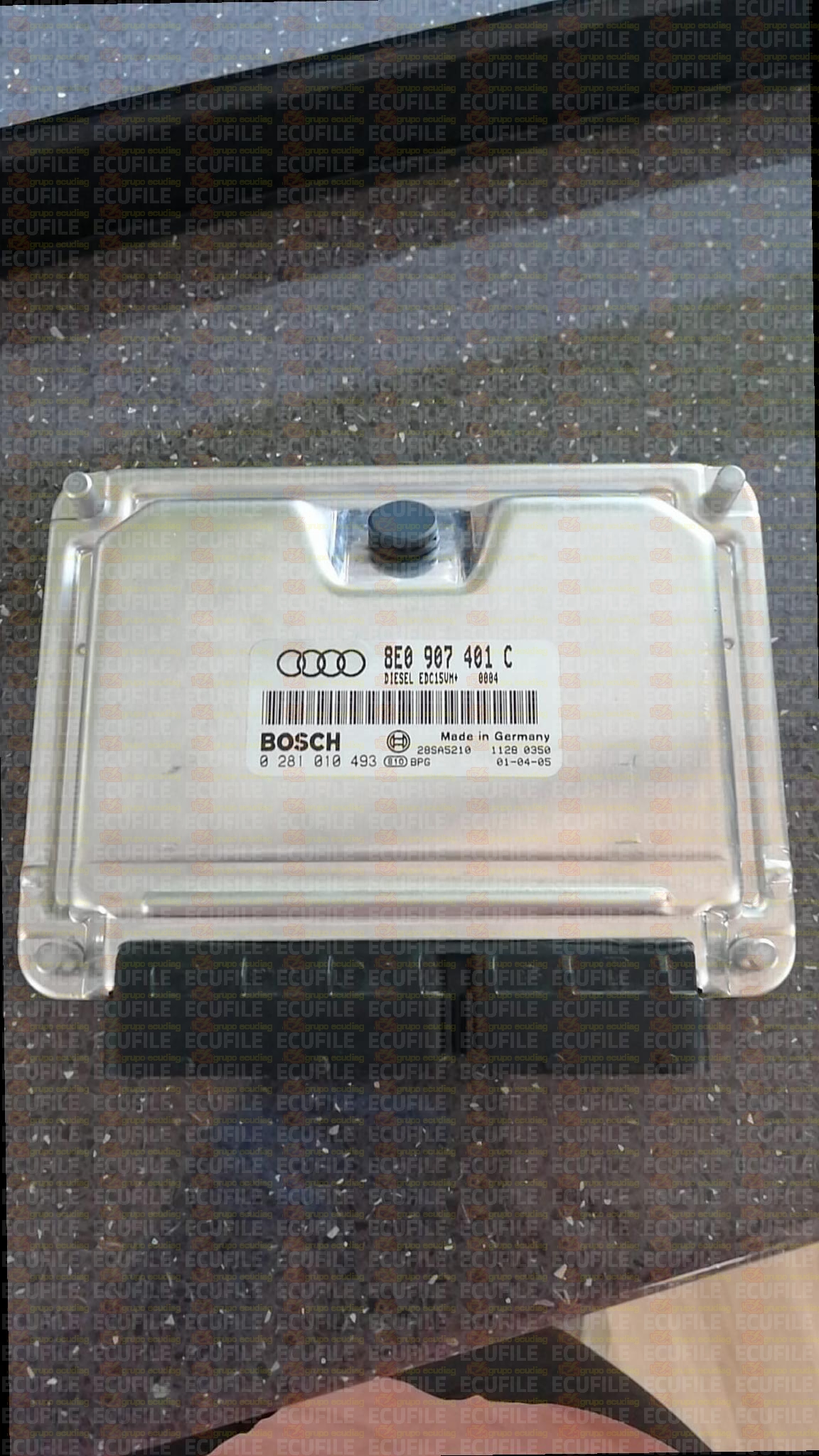 BOSCH EDC15VM+2.M1 0281010493 AUDI A4 2.5 TDI V6 180HP 8E0907401C 1037362493-0004